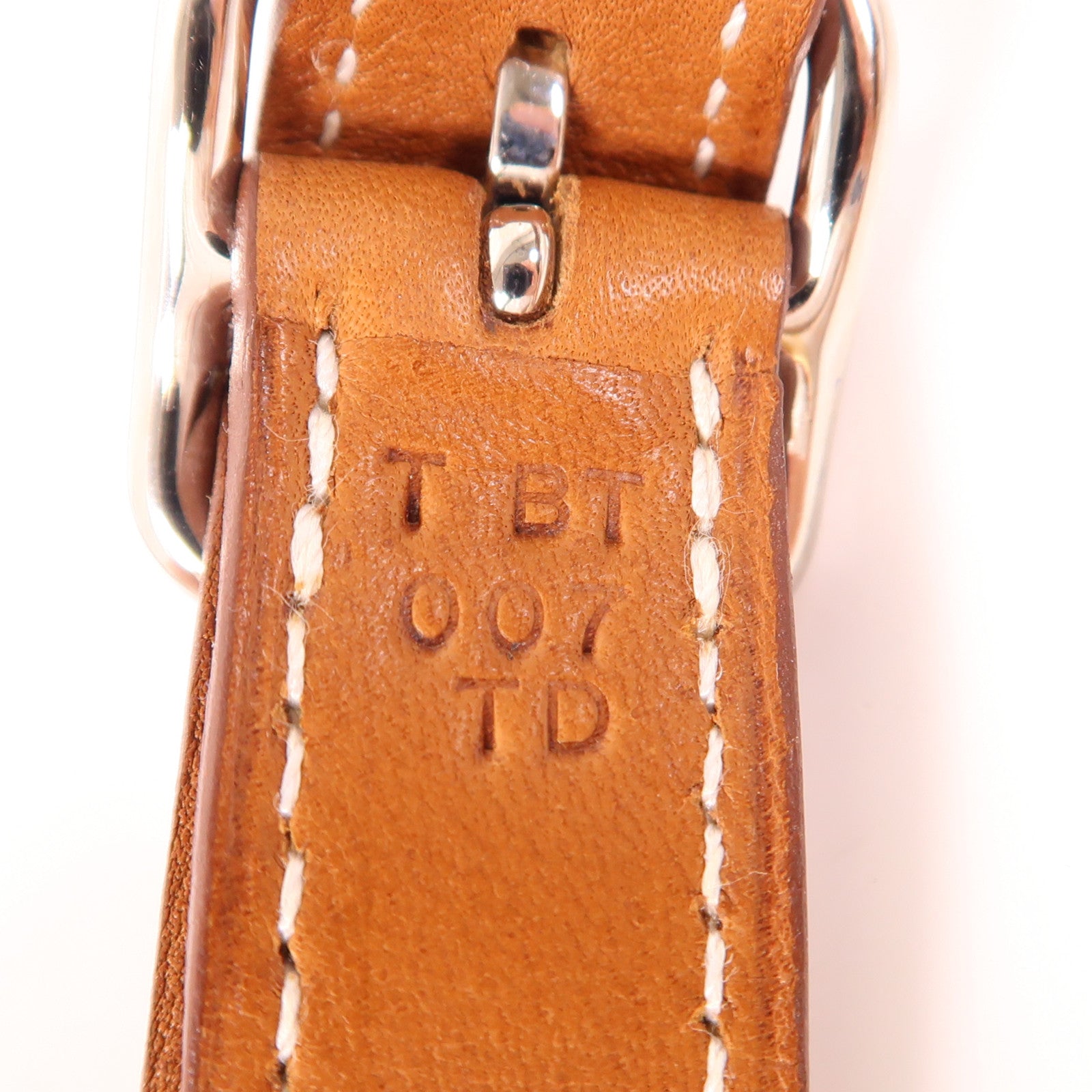 HERMES 絲質/皮革Silky City 33肩背袋Beige/Gold