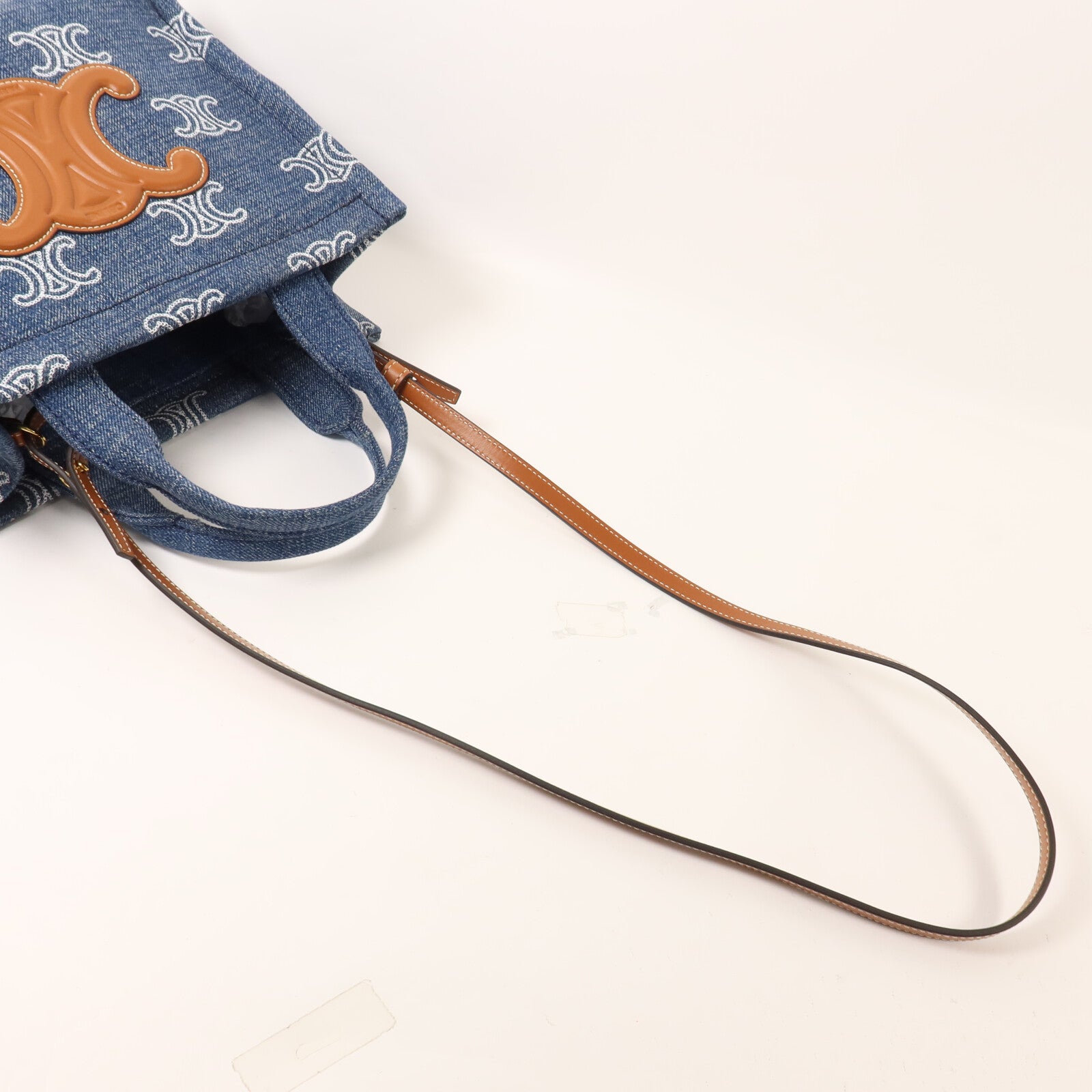 CELINE 牛仔布Small Cabas Thais手挽肩背兩用袋