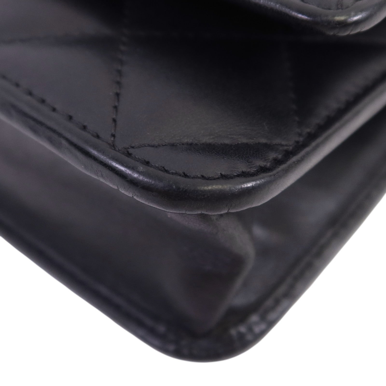CHANEL 牛皮皮革WOC Wallet On Chain銀扣鏈帶肩背袋