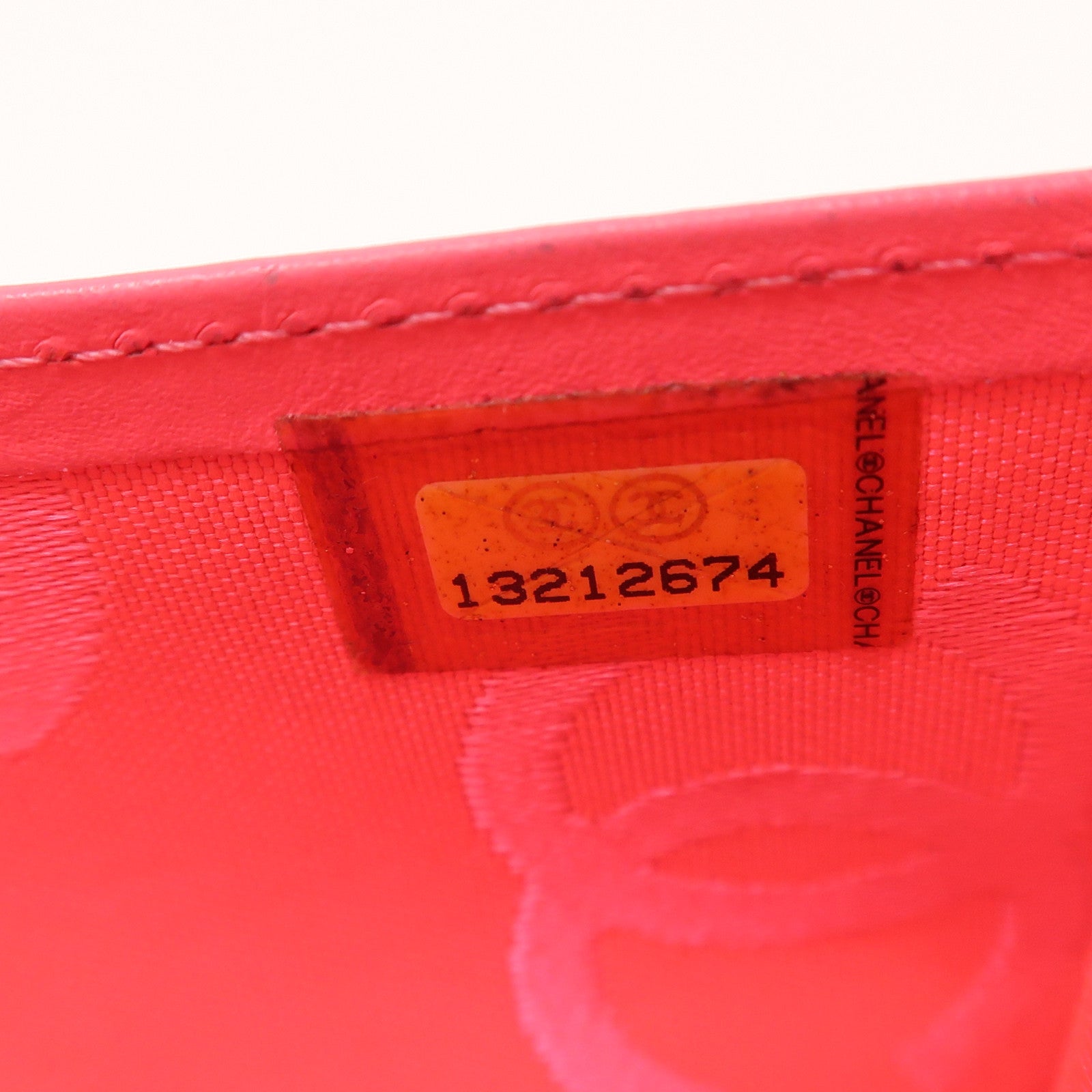 CHANEL 羊皮皮革Cambon Wallet銀扣長錢包