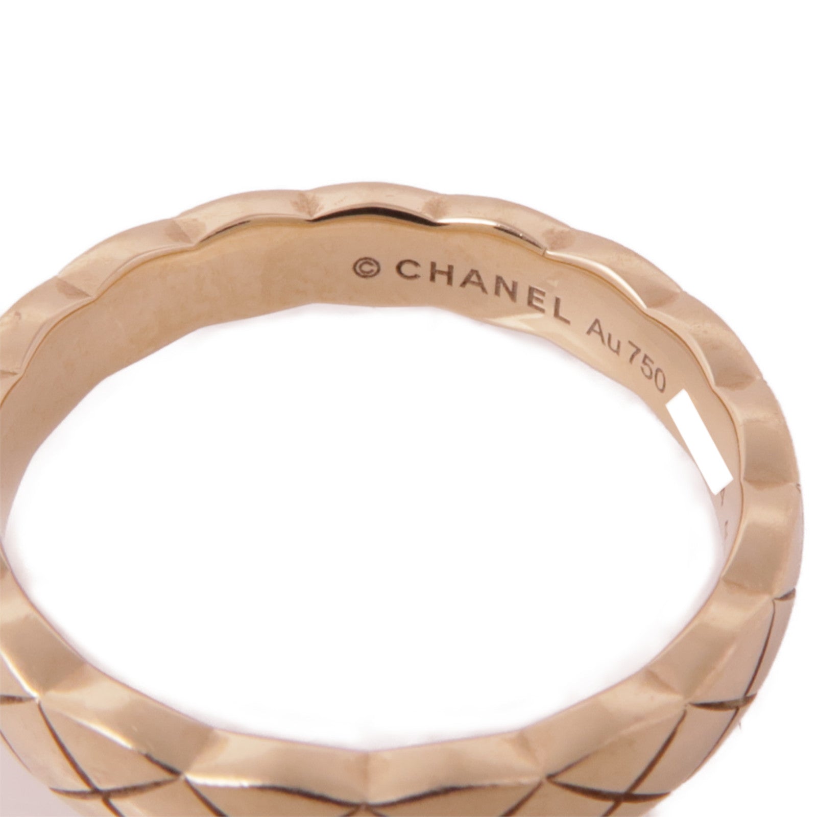 CHANEL 18K玫瑰金CoCo Crush Ring戒指Chanel#49/US#4.75