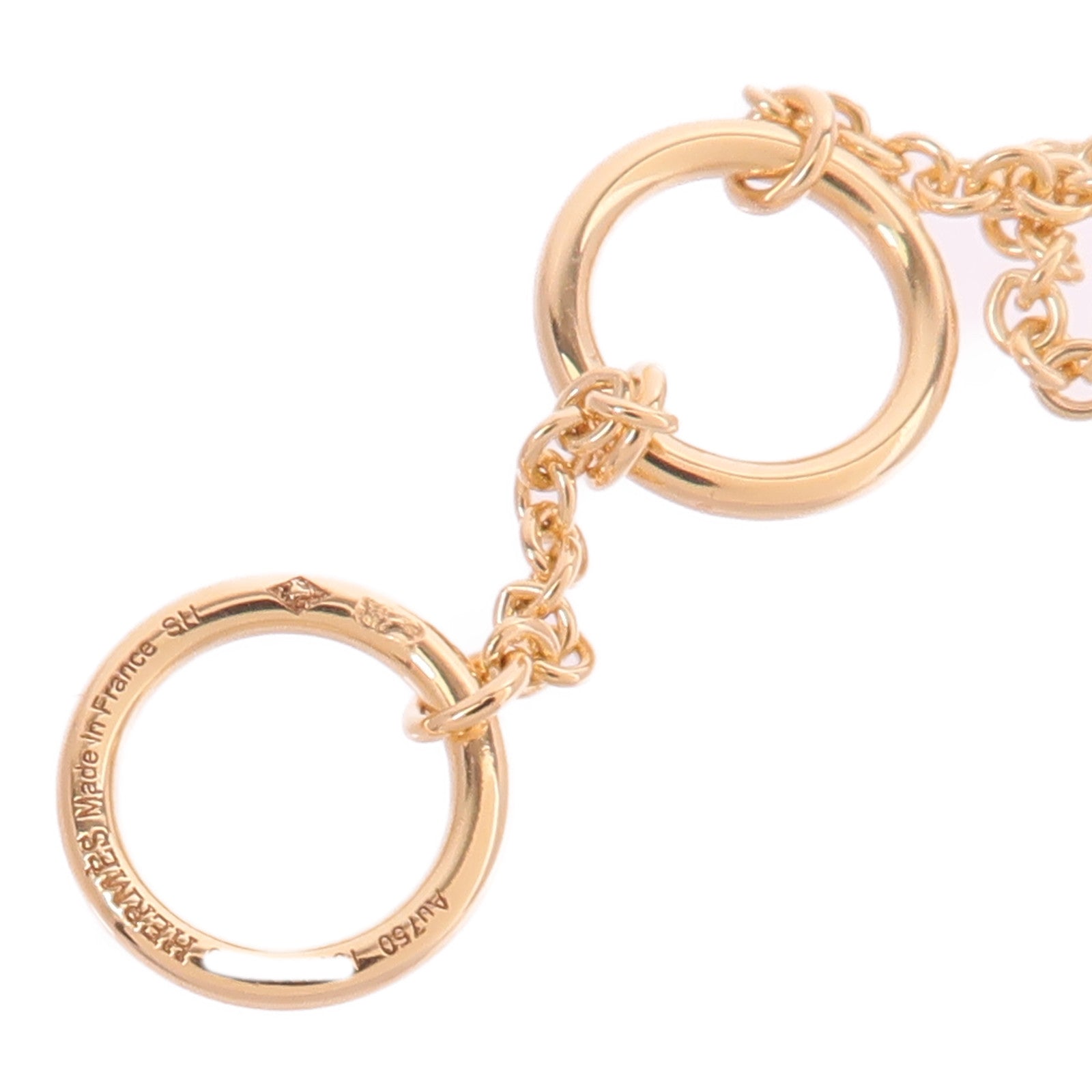 HERMES 18K玫瑰金Vertige Coeur Necklace項鍊