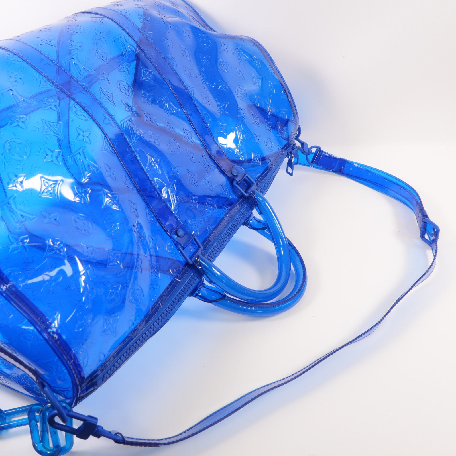 LOUIS VUITTON 【激減優惠】PVC Keepall 50手挽肩背兩用袋