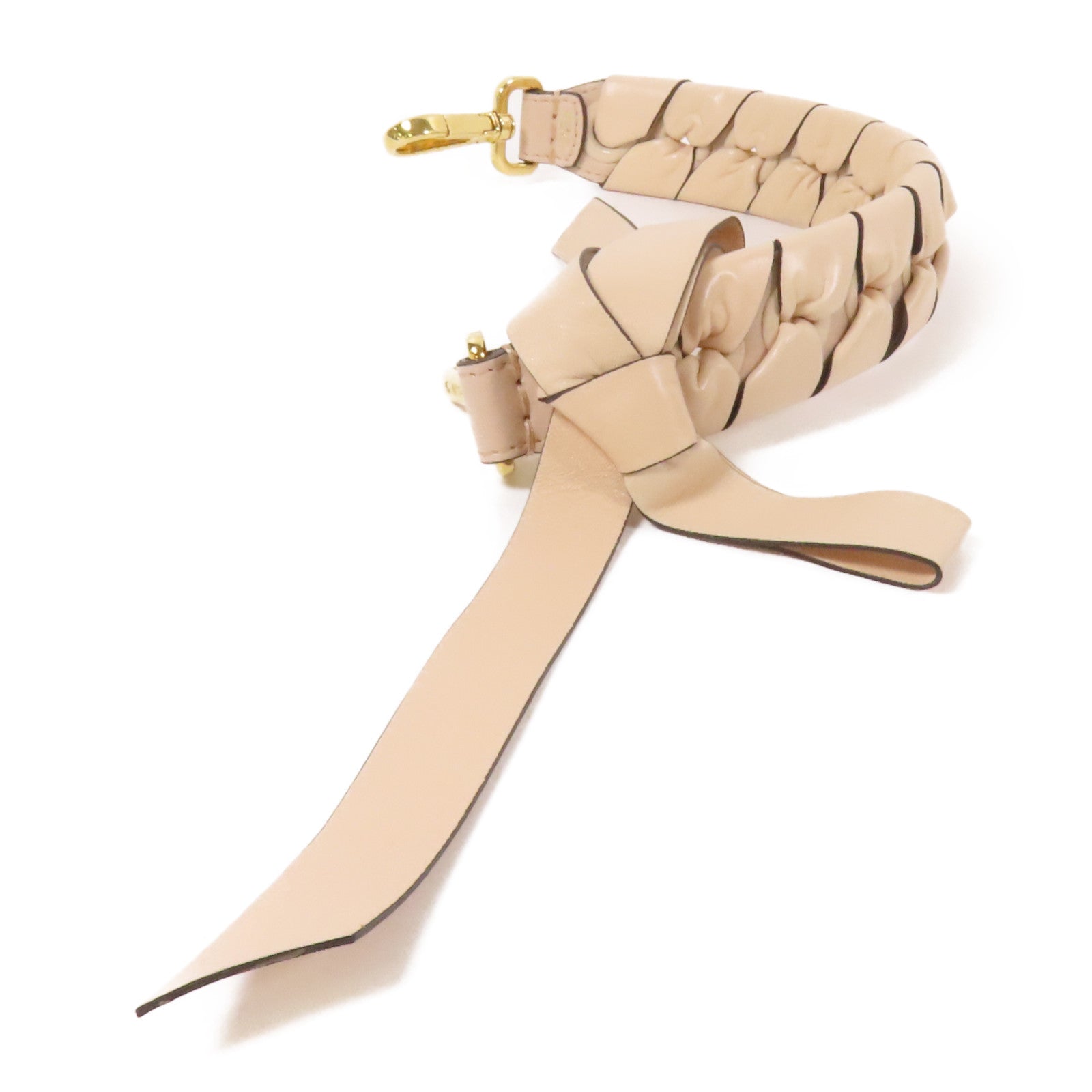 FENDI 牛皮皮革Strap金扣手提帶