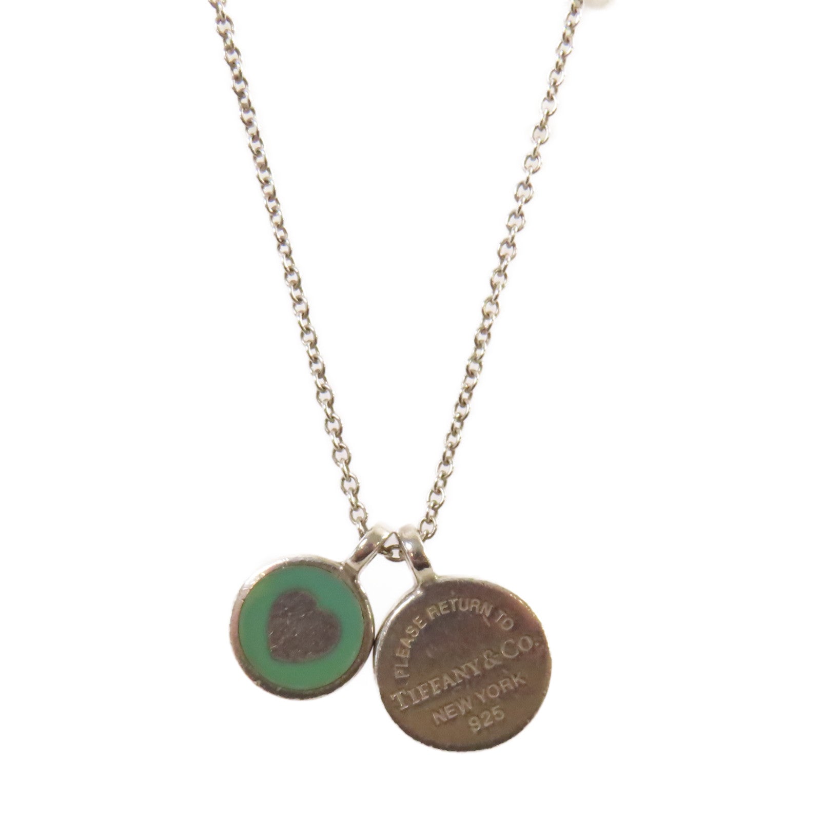 TIFFANY＆CO 【激減優惠】925純銀Circle Duo Pendant Necklace項鏈