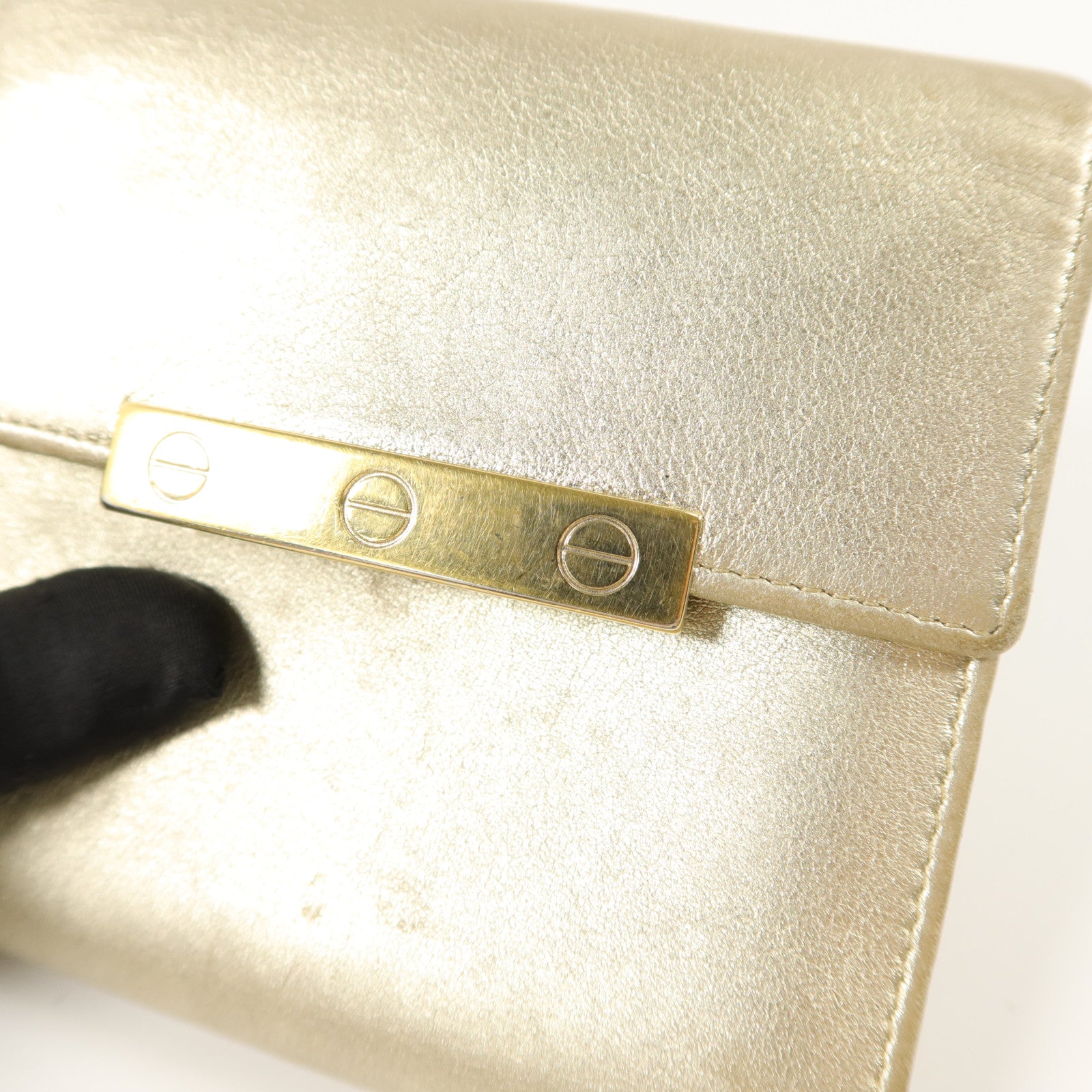 CARTIER 皮革Love Compact Wallet錢包