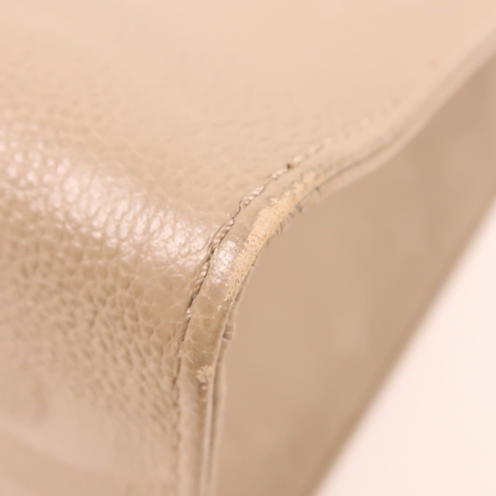 LOUIS VUITTON Monogram Empreinte OnTheGo MM金扣手挽肩背兩用袋米色