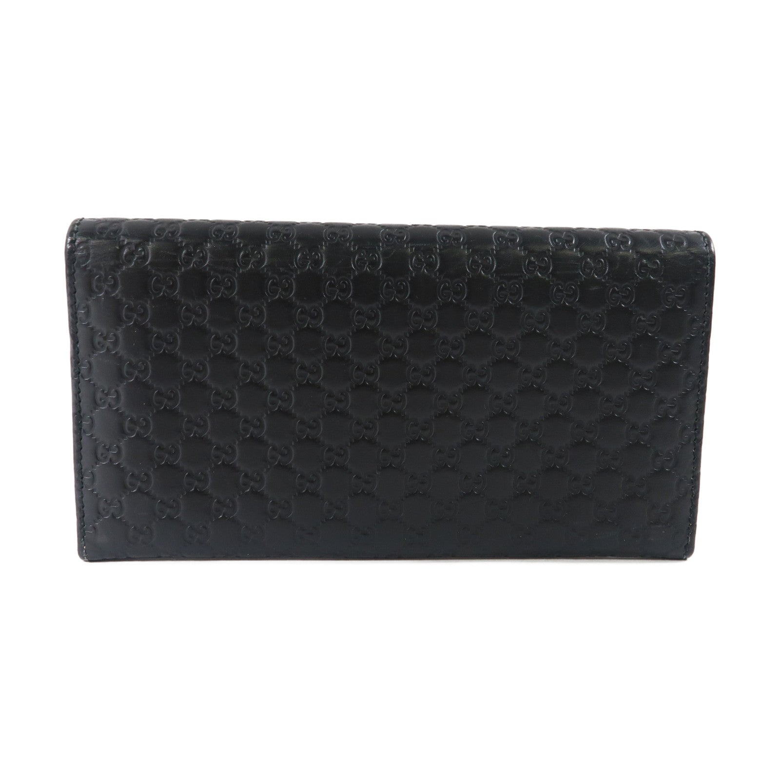 GUCCI 牛皮皮革Long Wallet長錢包黑色