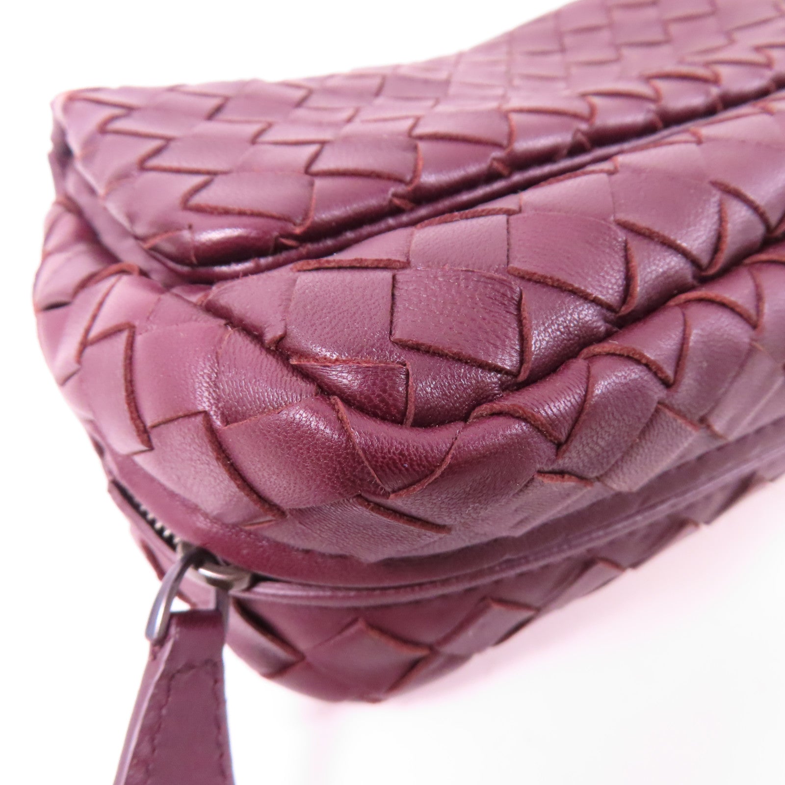 BOTTEGA VENETA 牛皮皮革Shoulder Bag鏈帶肩背袋紫色