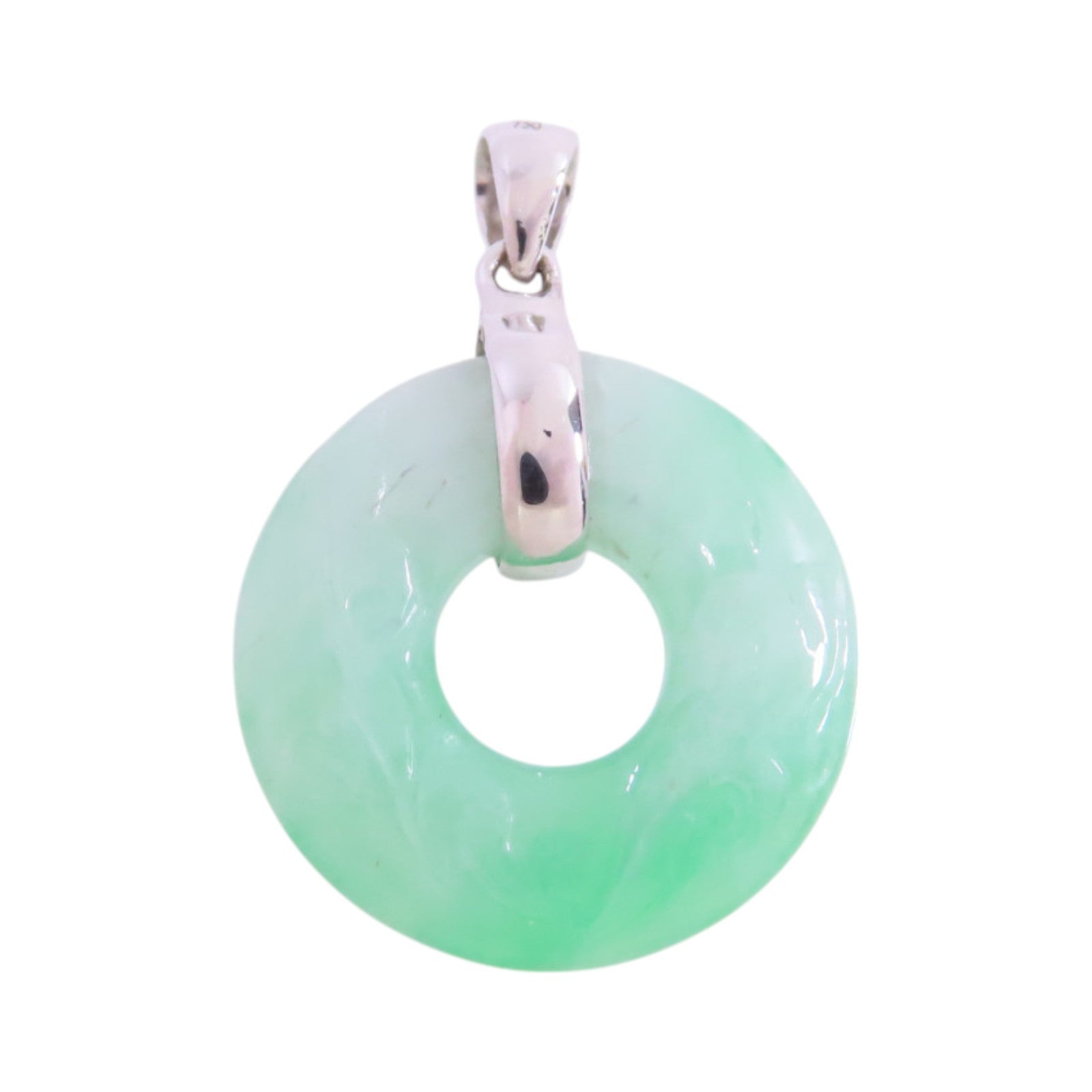 JEWELRY 18K白金/翡翠Jade Pendant Top吊墜