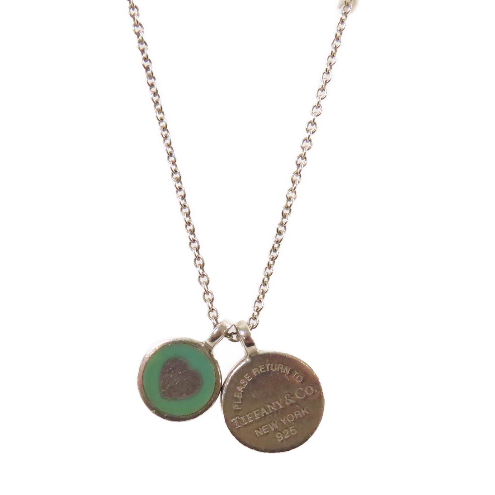 TIFFANY＆CO 【激減優惠】925純銀Circle Duo Pendant Necklace項鏈
