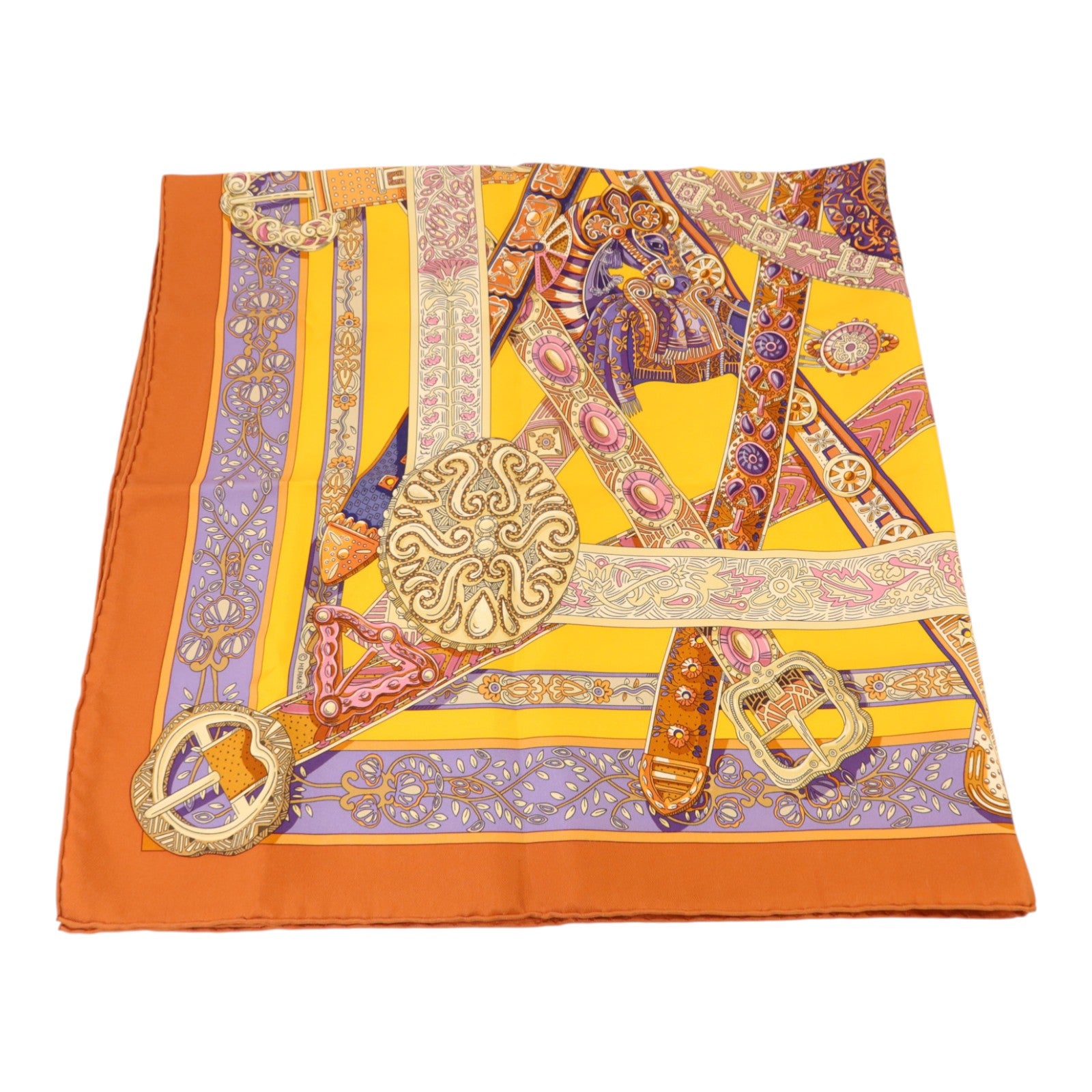 HERMES 絲質Scarf 90x90Scarf絲巾
