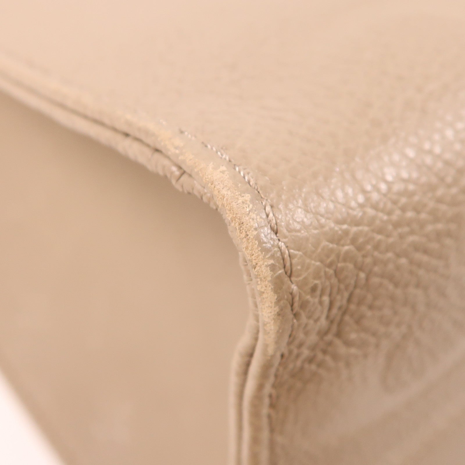 LOUIS VUITTON Monogram Empreinte OnTheGo MM金扣手挽肩背兩用袋米色