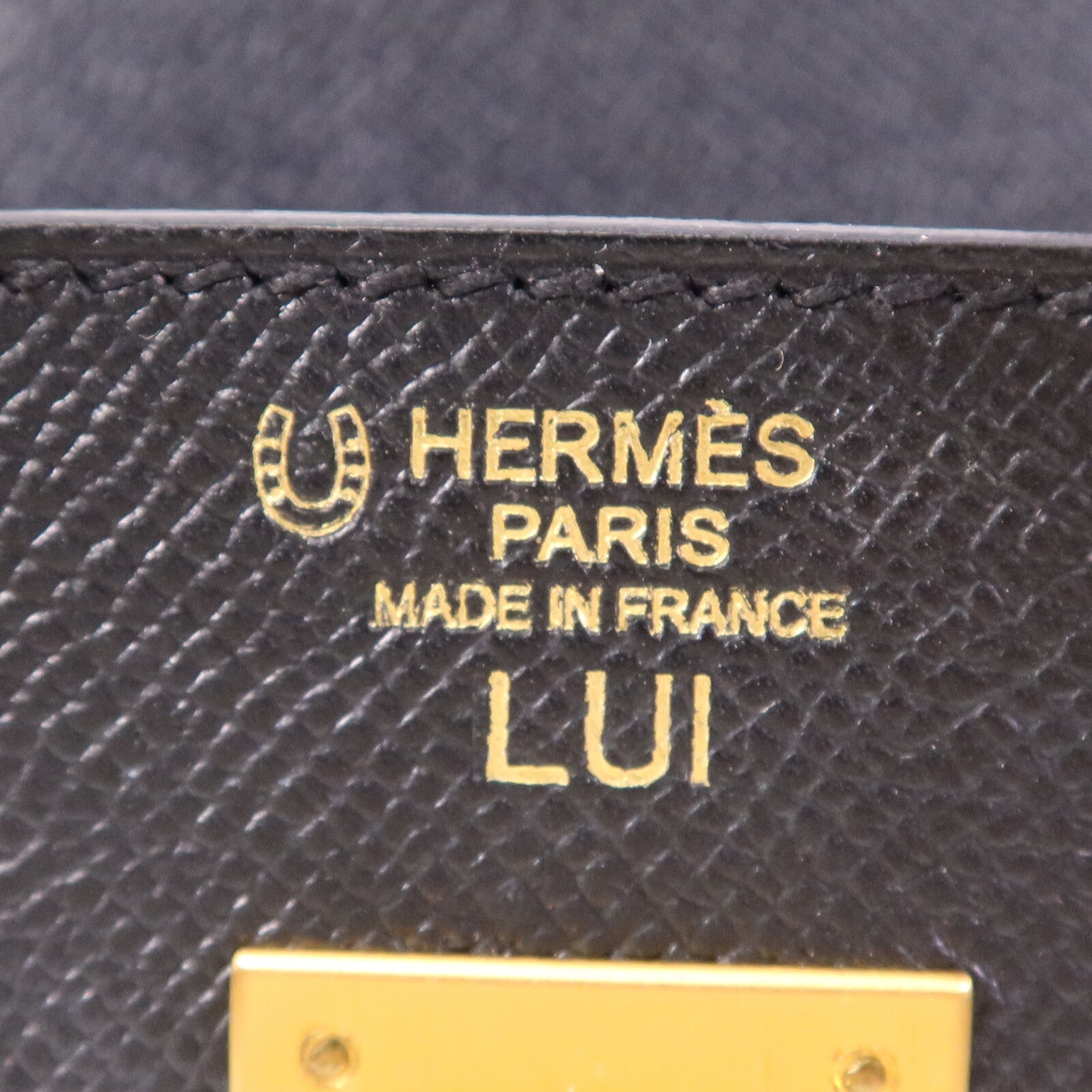 HERMES Epsom皮革Birkin 30金扣手挽袋Anemore/Noir