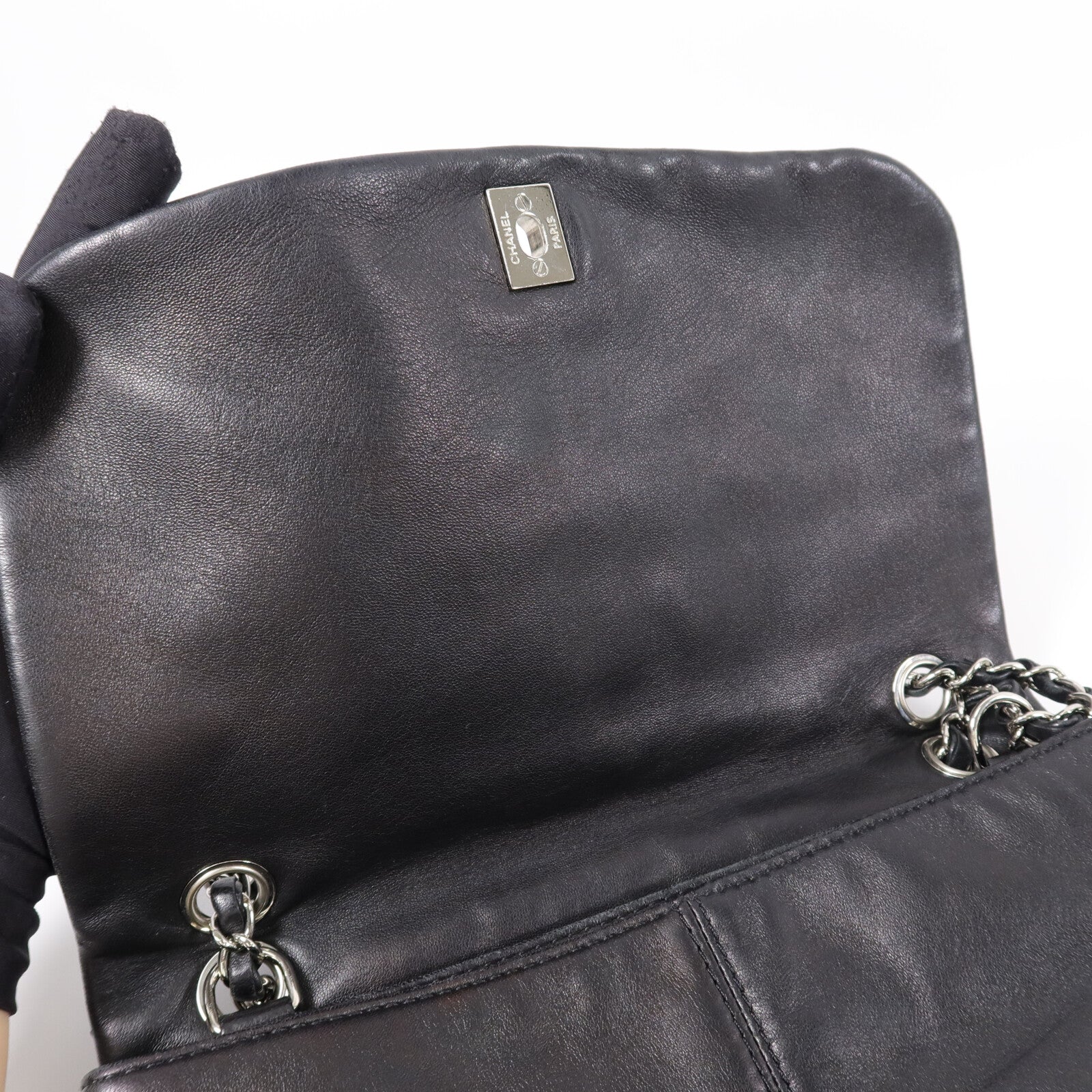 CHANEL 羊皮皮革Shoulder Bag鏈帶肩背袋
