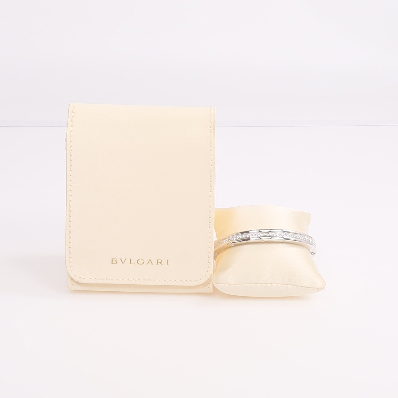 BVLGARI 18K白金B.zero 1 Bracelet鑽石手鐲
