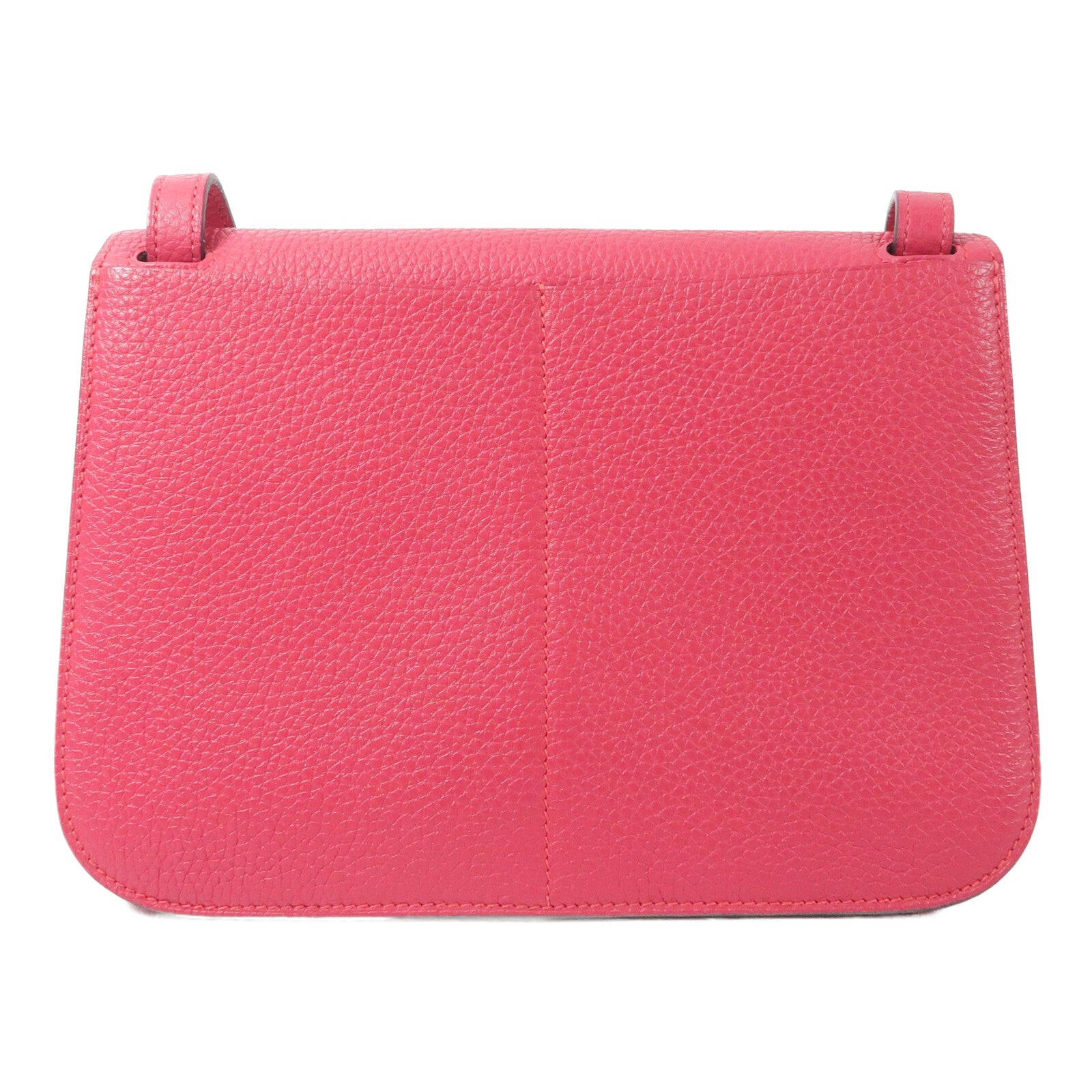 HERMES Clemence皮革Halzan 25手挽肩背兩用袋Rose Extren