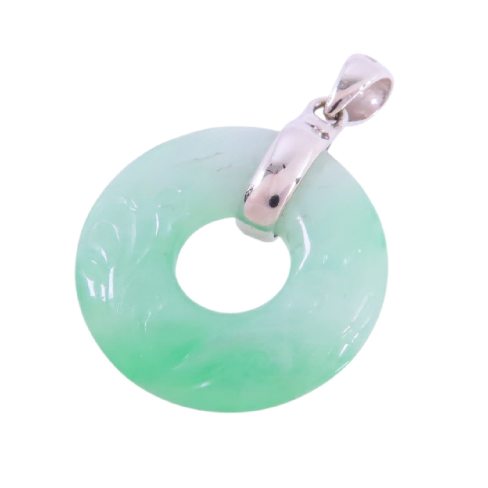 JEWELRY 18K白金/翡翠Jade Pendant Top吊墜
