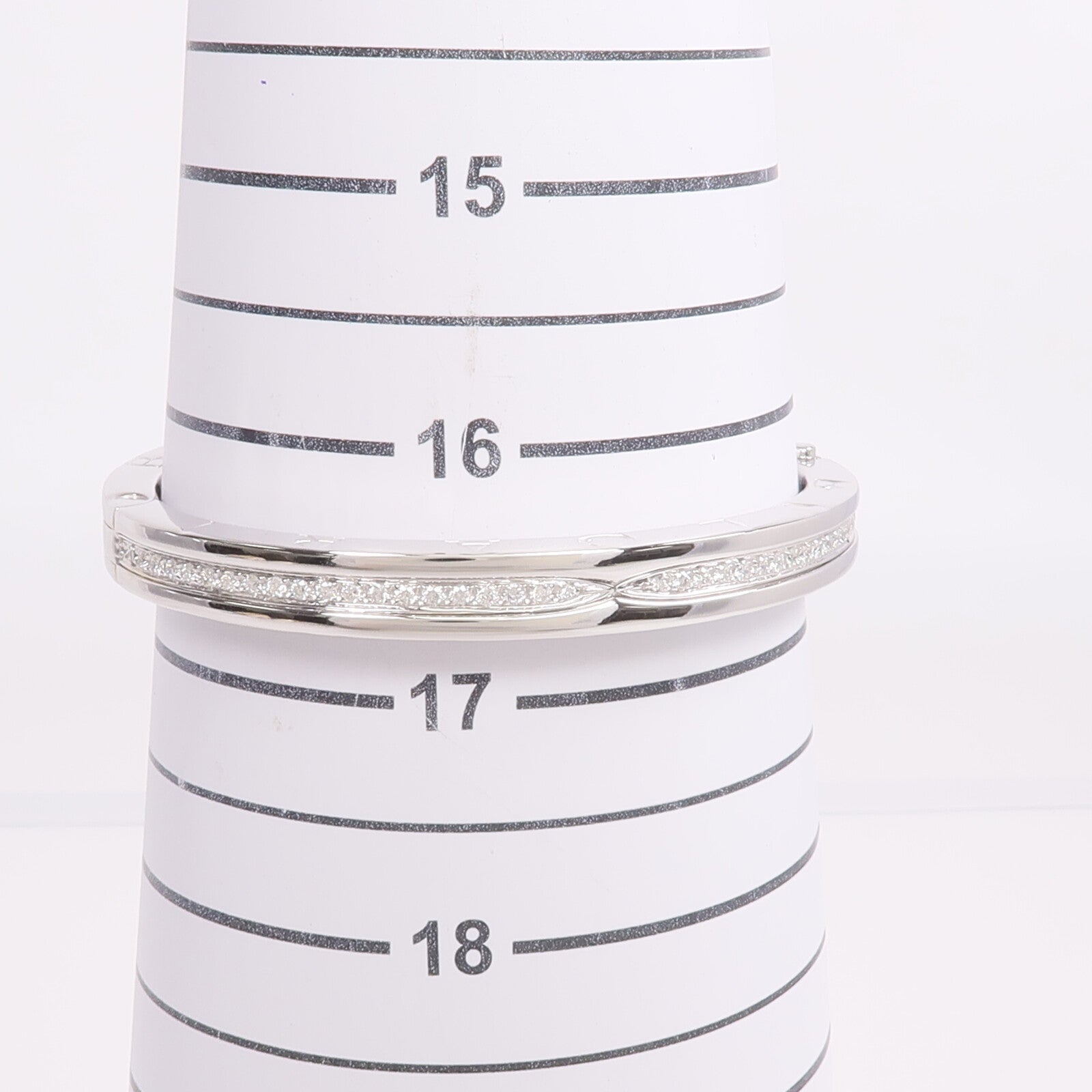 BVLGARI 18K白金B.zero 1 Bracelet鑽石手鐲