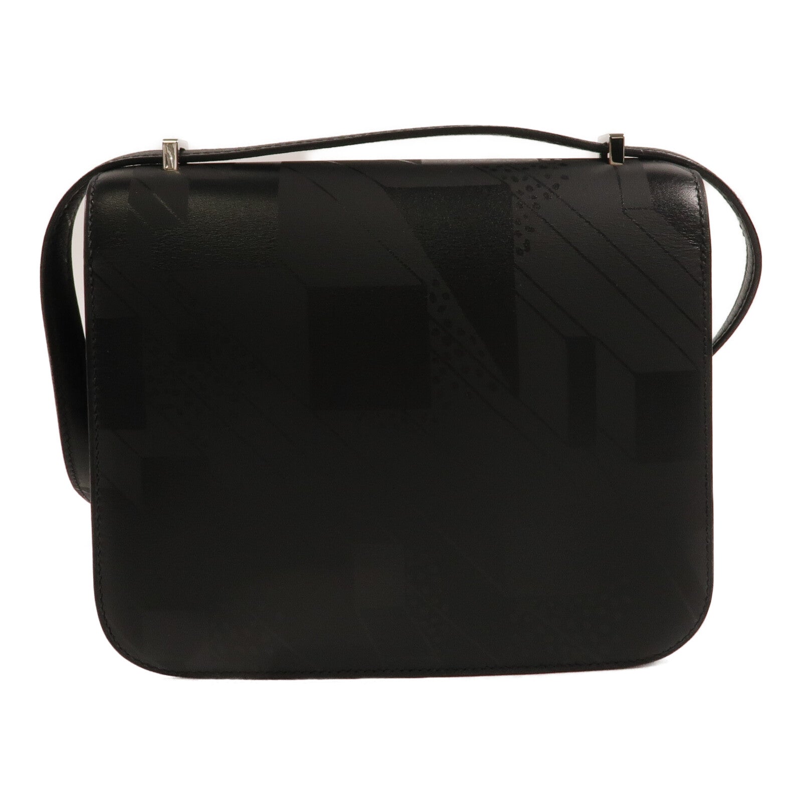 HERMES Sombrero皮革Mini Constance On A Summer Night肩背袋Noir