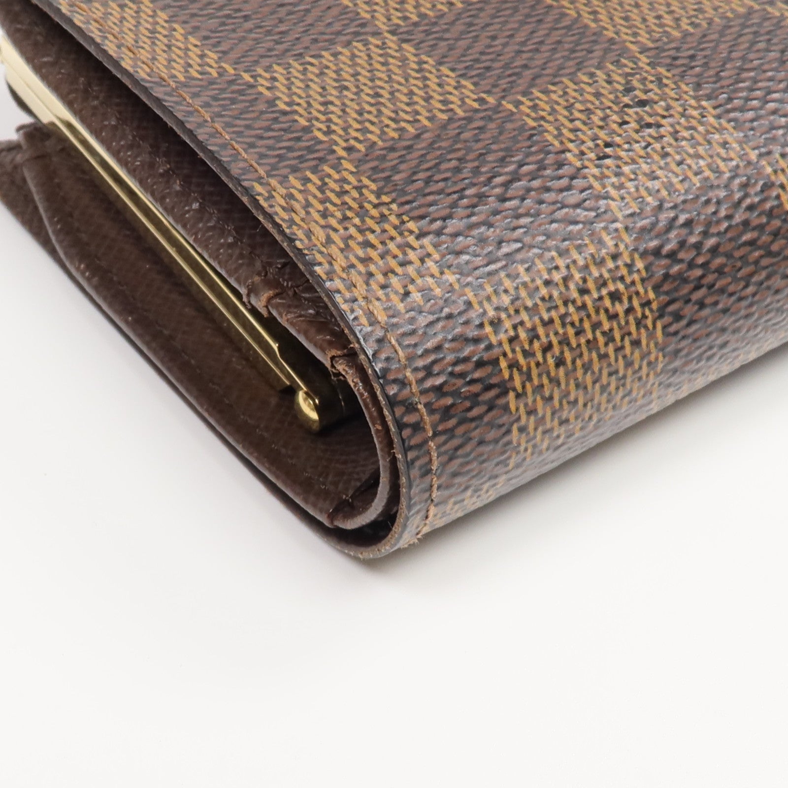 LOUIS VUITTON 【激減優惠】Damier Porte Monnaie Wallet金扣錢包