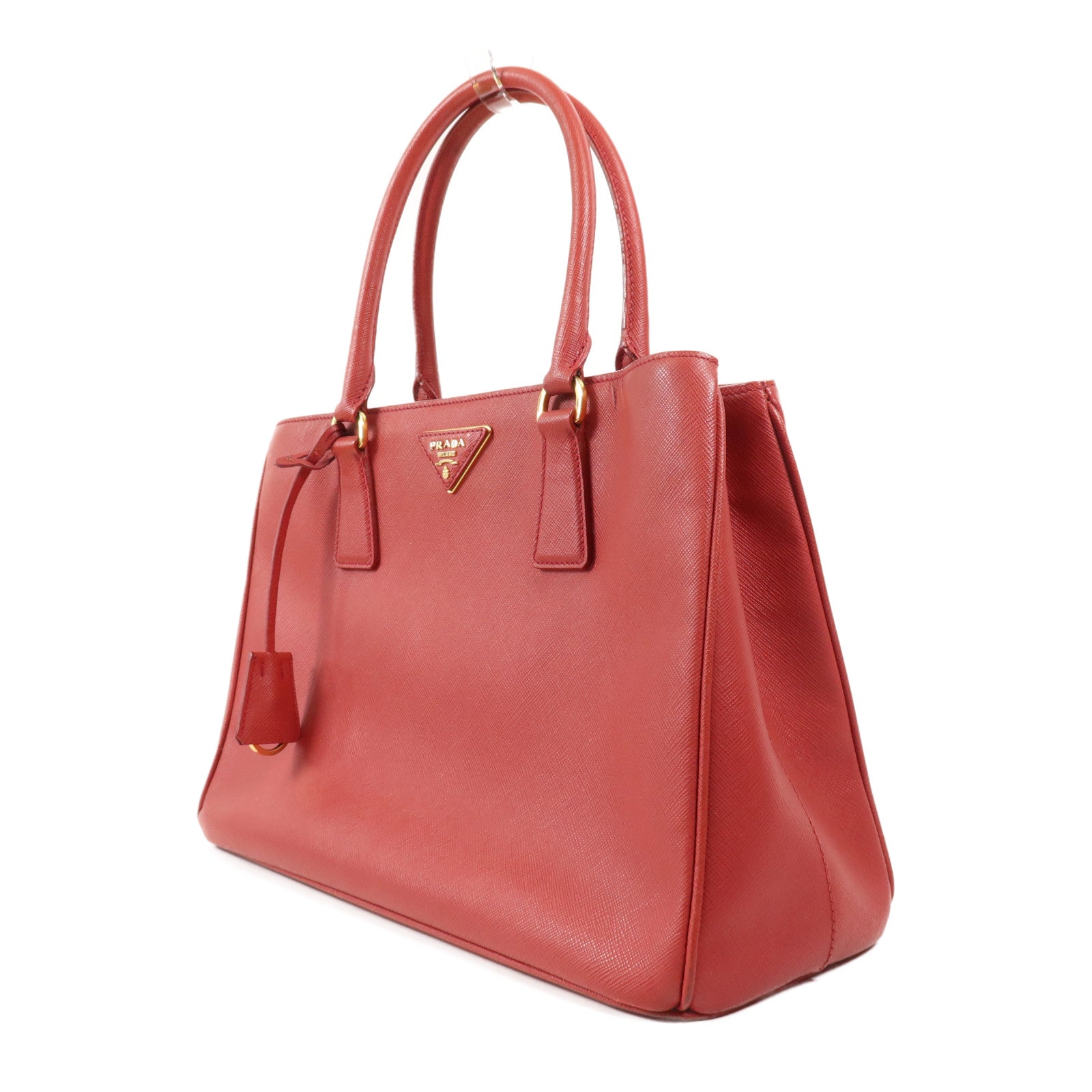 PRADA 牛皮皮革Galleria金扣手挽肩背兩用袋