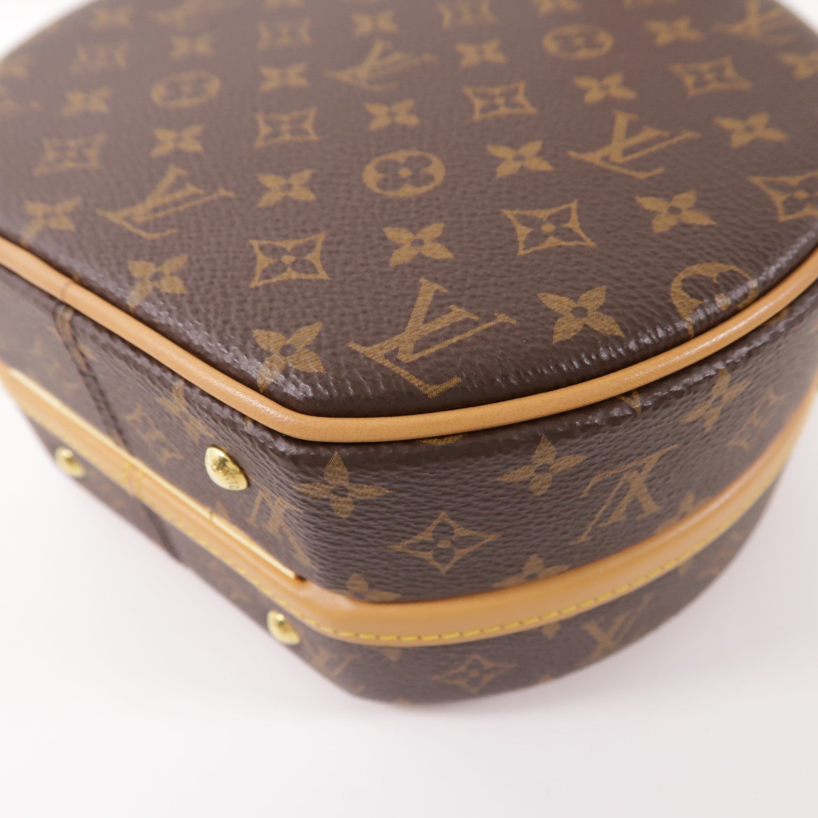 LOUIS VUITTON Monogram Petite Boite Chapeau金扣手挽肩背兩用袋
