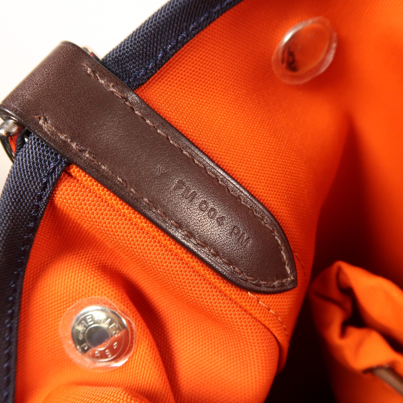 HERMES 帆布The Grooming Bag銀扣手挽肩背兩用袋