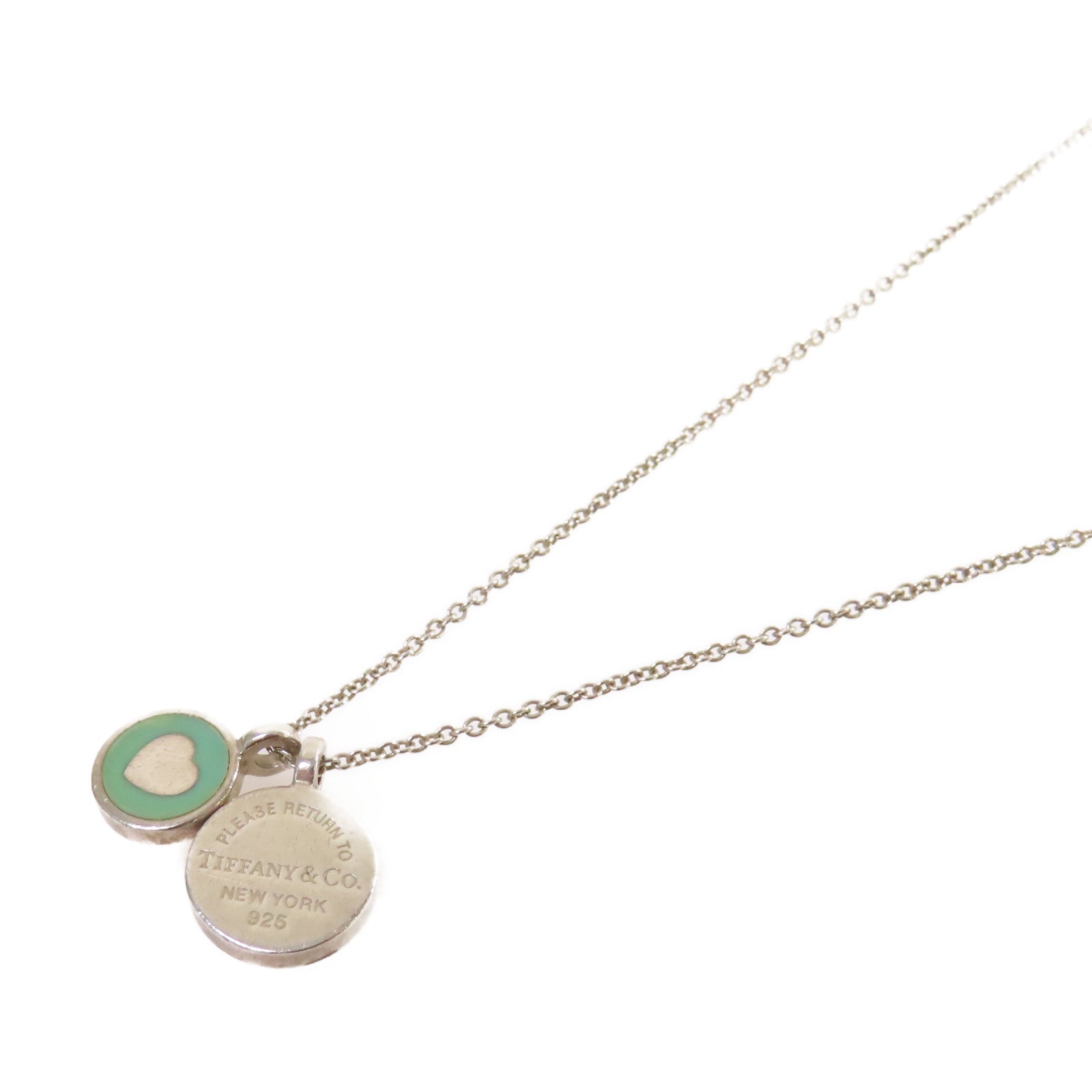 TIFFANY＆CO 【激減優惠】925純銀Circle Duo Pendant Necklace項鏈