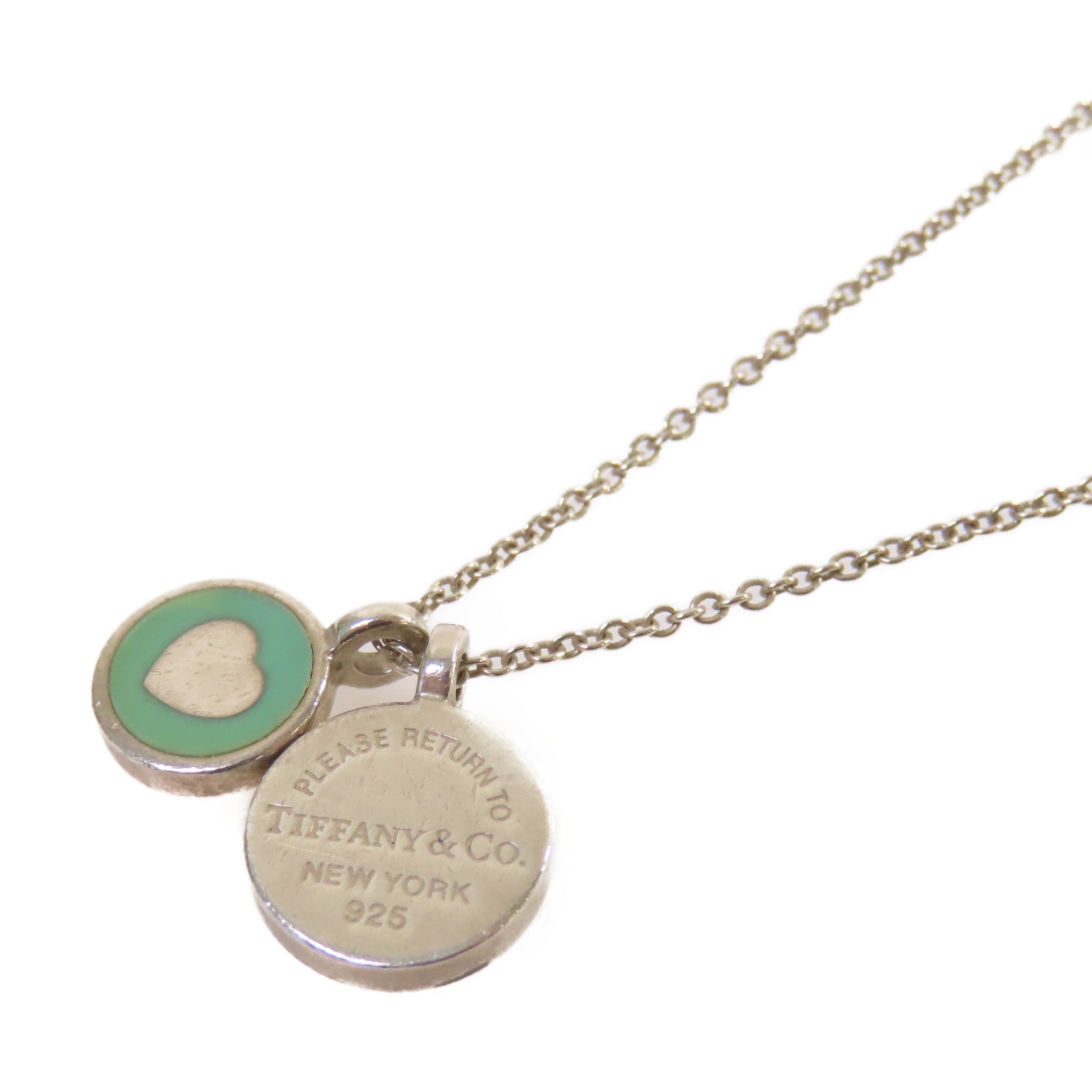 TIFFANY＆CO 【激減優惠】925純銀Circle Duo Pendant Necklace項鏈