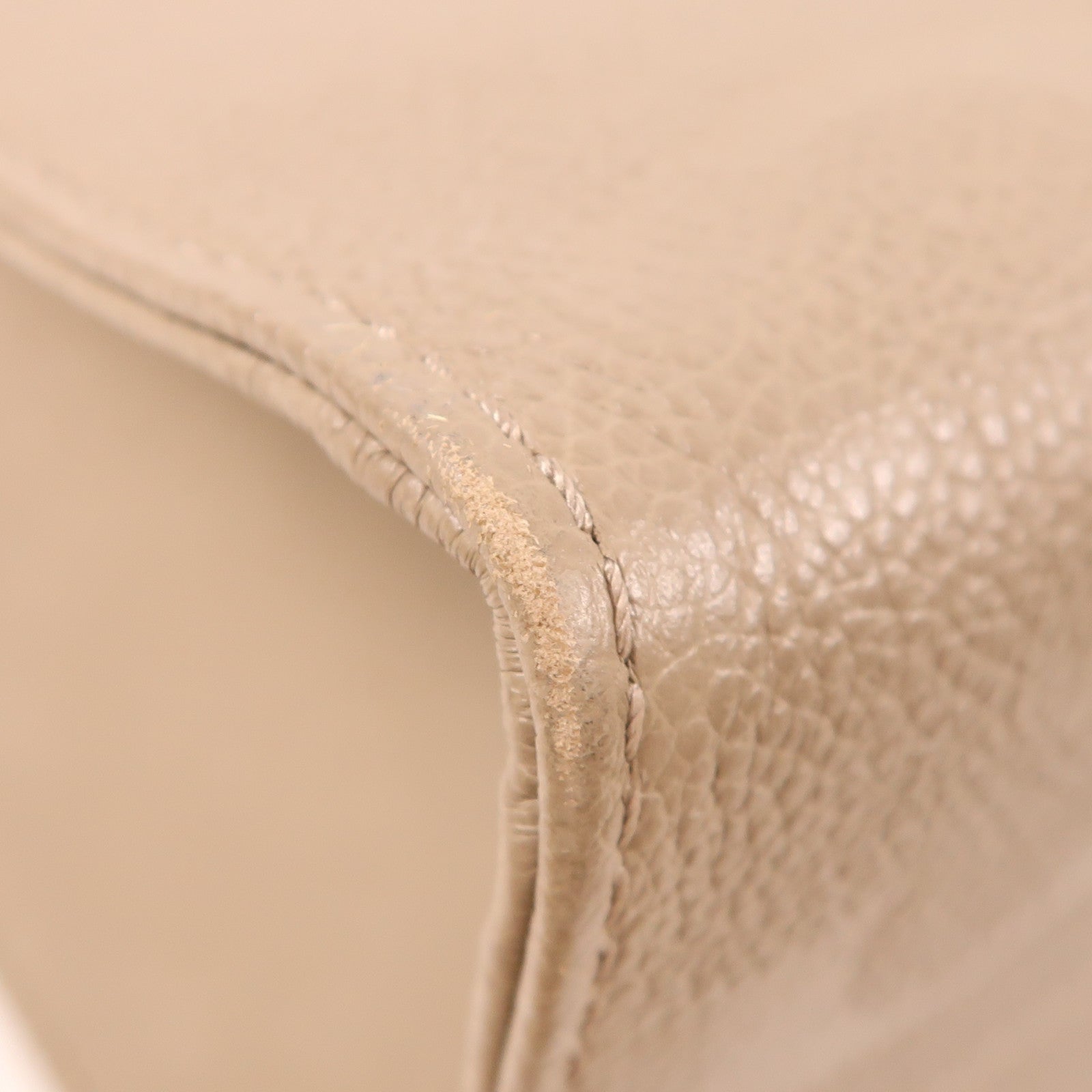 LOUIS VUITTON Monogram Empreinte OnTheGo MM金扣手挽肩背兩用袋米色