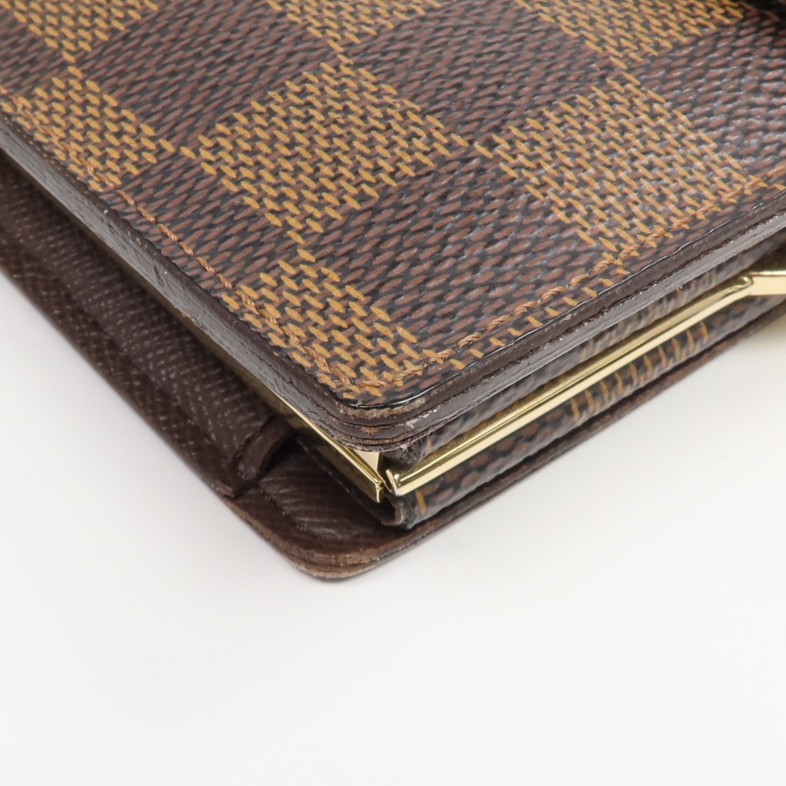 LOUIS VUITTON 【激減優惠】Damier Porte Monnaie Wallet金扣錢包