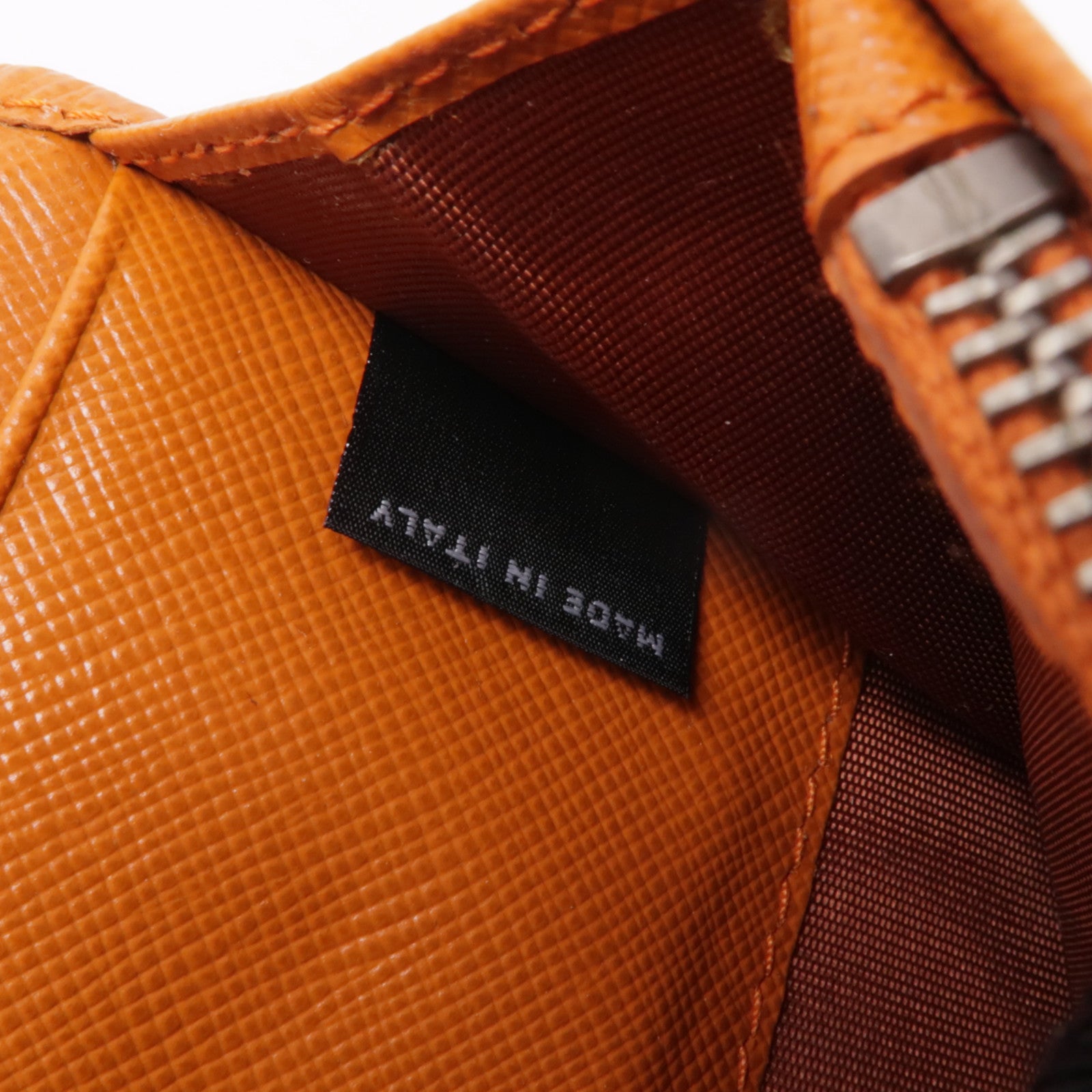PRADA Saffiano皮革Long Wallet銀扣長錢包