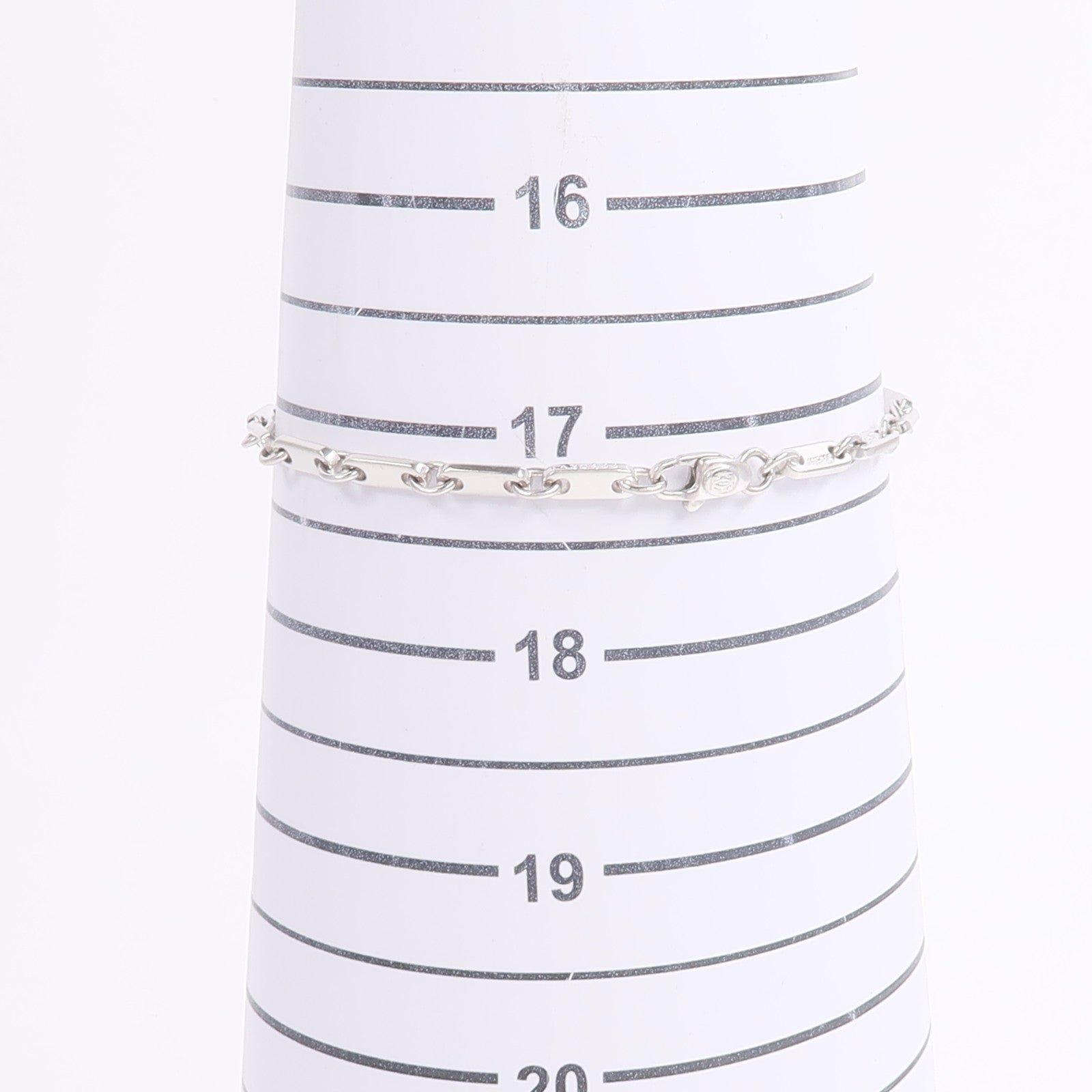 CARTIER 18K白金Figaro Bracelet手鏈