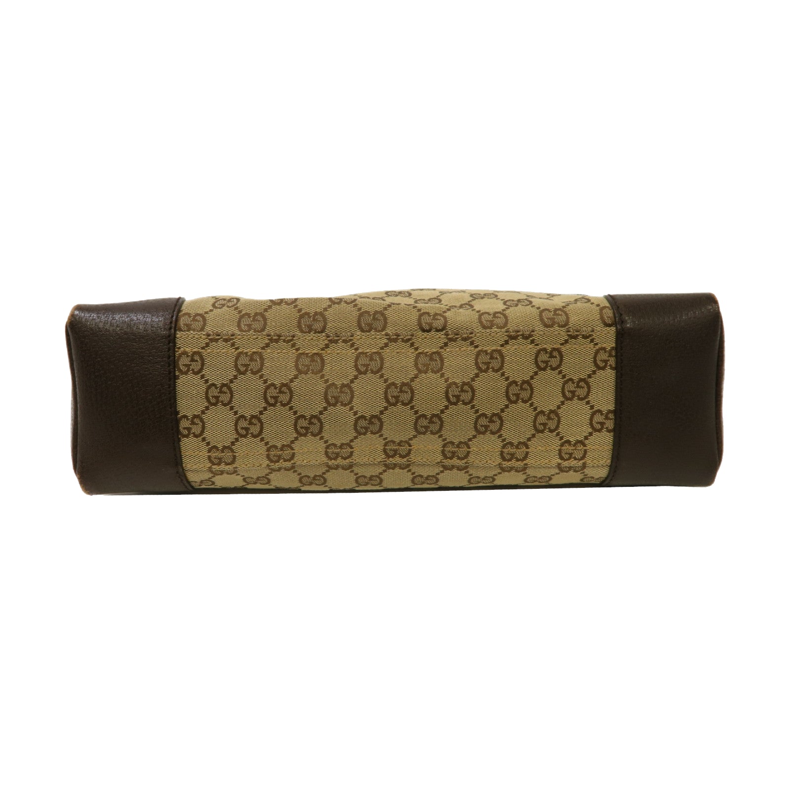 GUCCI 【激減優惠】帆布Shoulder Bag銀扣肩背袋啡色