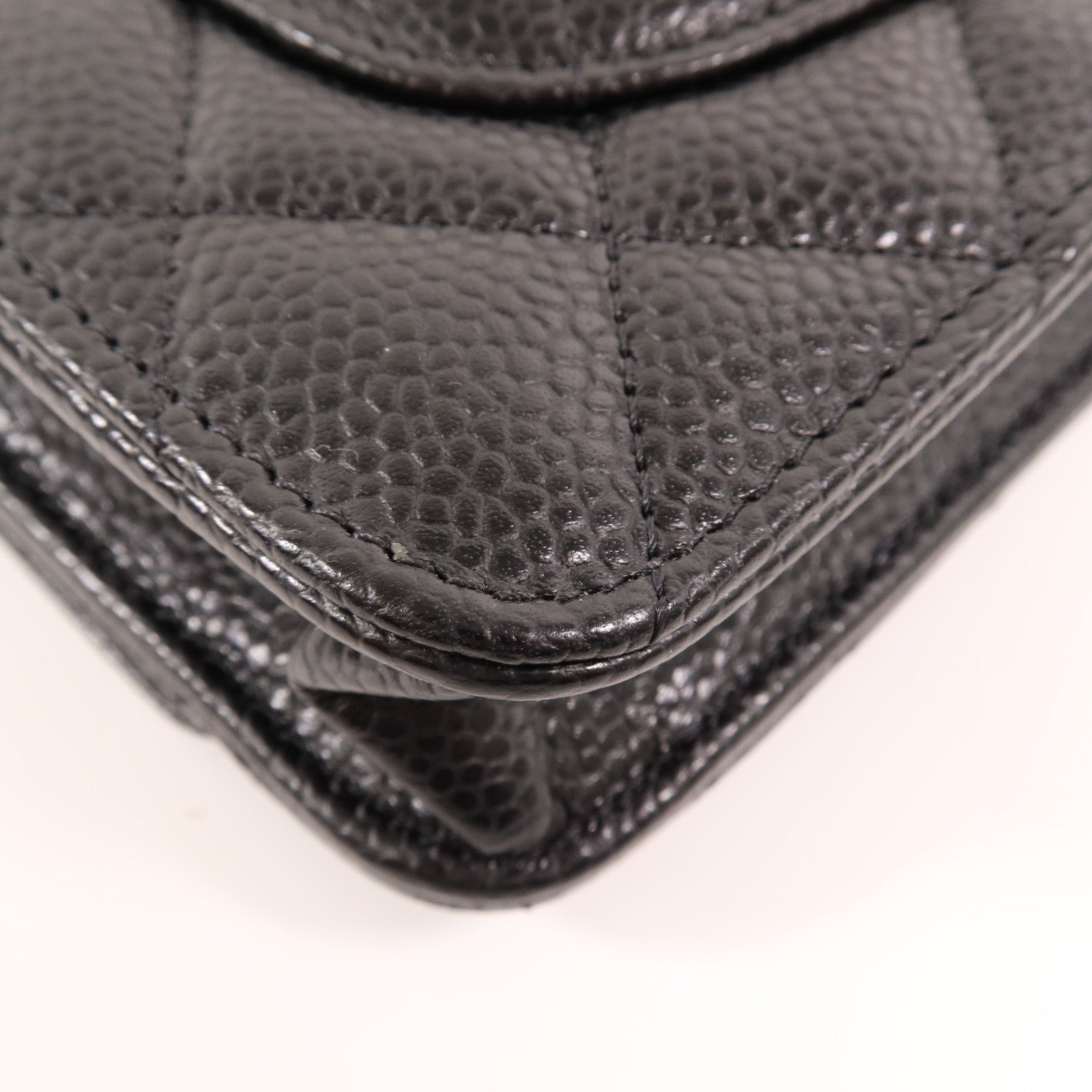 CHANEL 牛皮皮革WOC Wallet On Chain金扣鏈帶肩背袋