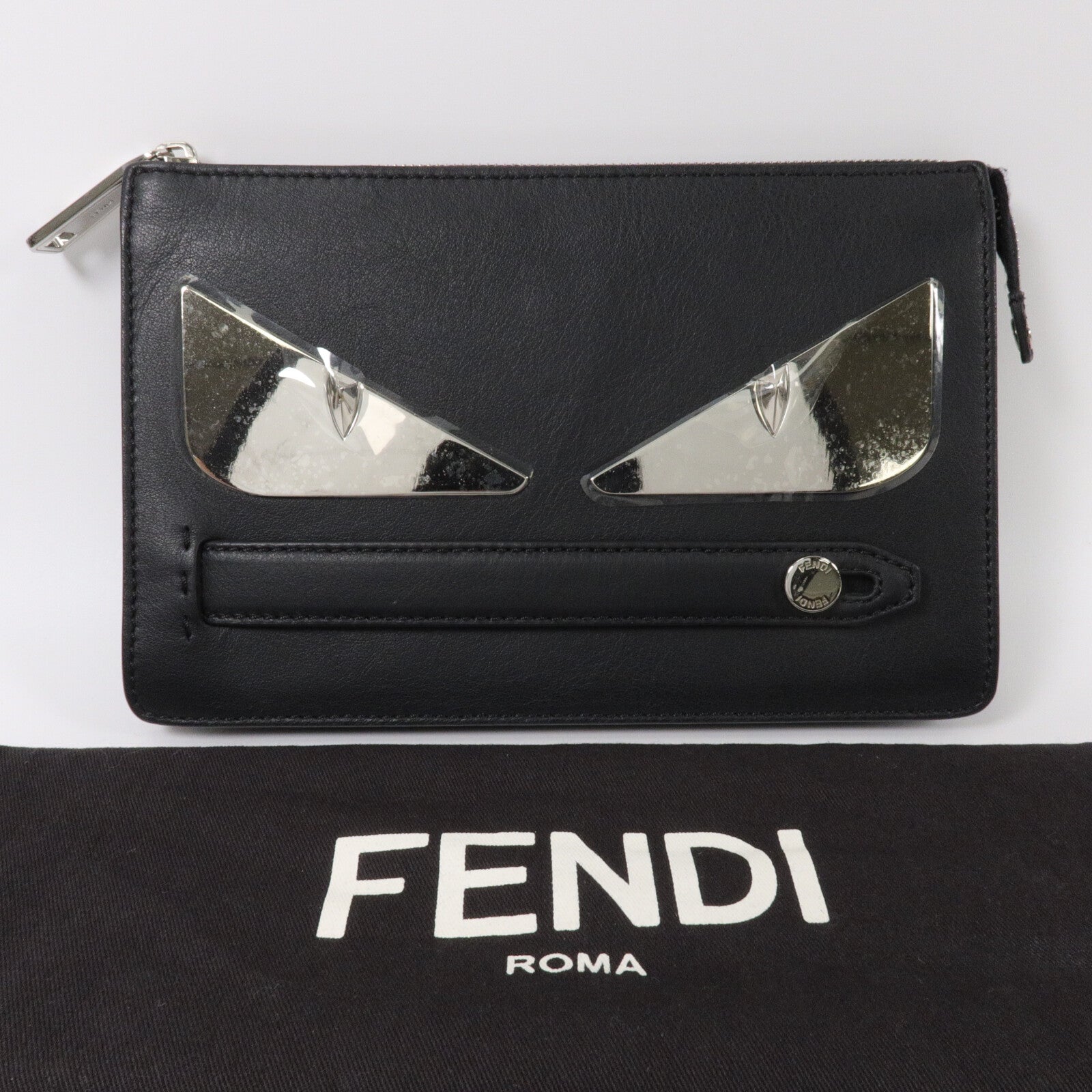 FENDI 牛皮皮革Pouch手提包