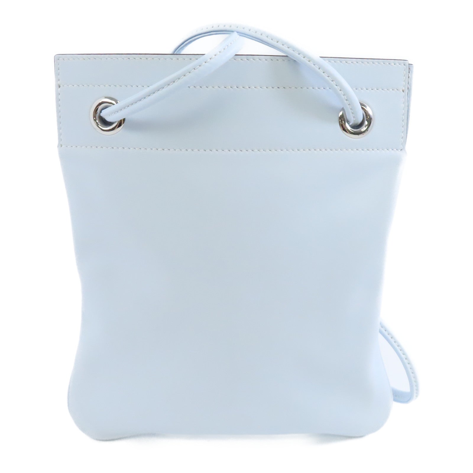 HERMES 【激減優惠】Swift皮革Aline銀扣肩背袋Bleu Brume/霧藍色