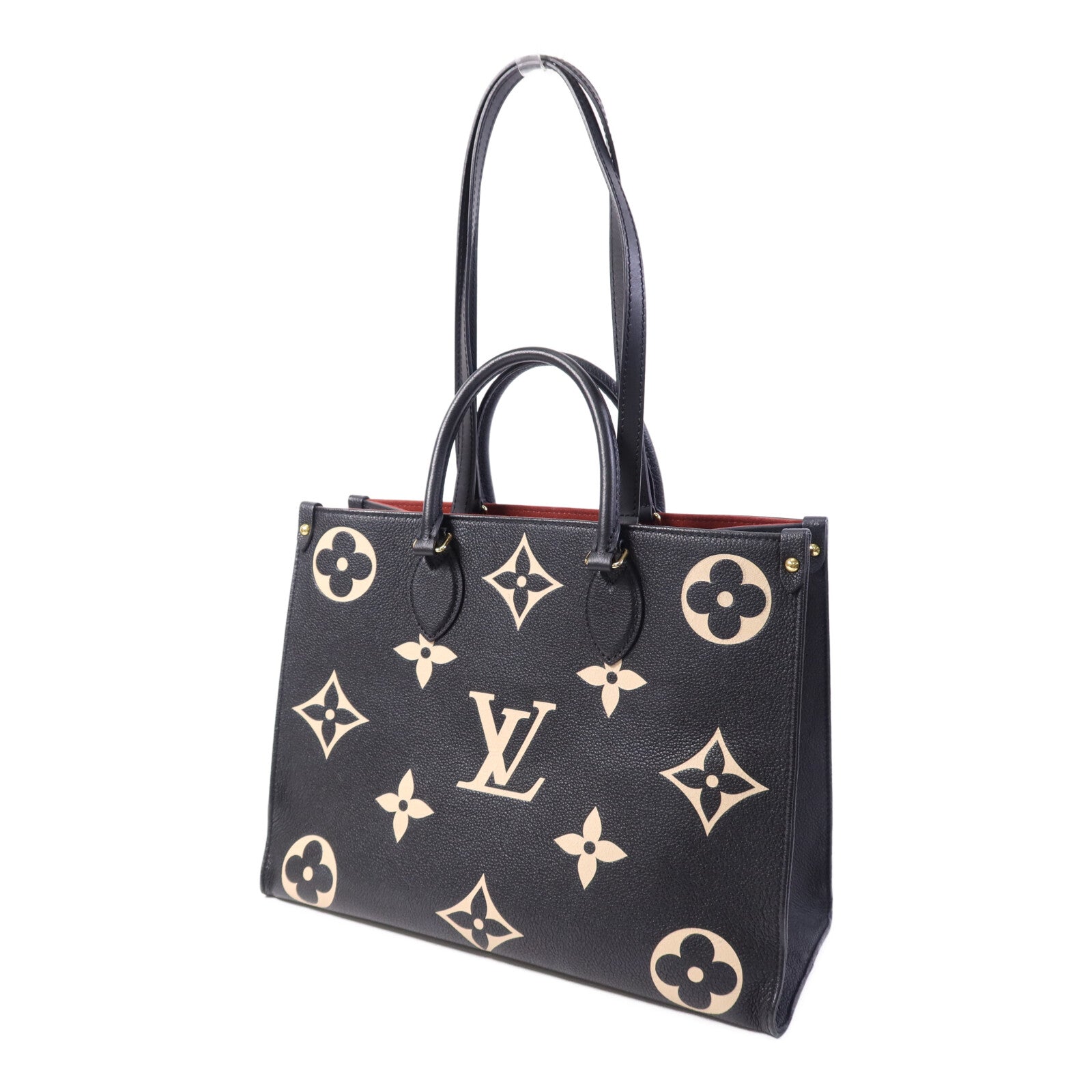 LOUIS VUITTON Monogram Empreinte OnTheGO金扣手挽肩背兩用袋