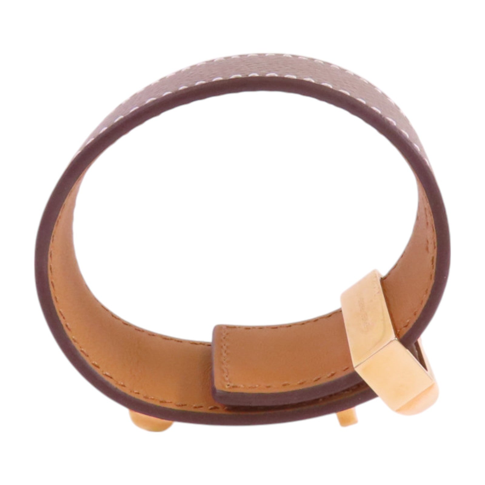HERMES Epsom皮革CDC 24 Bracelet T2金扣手鏈