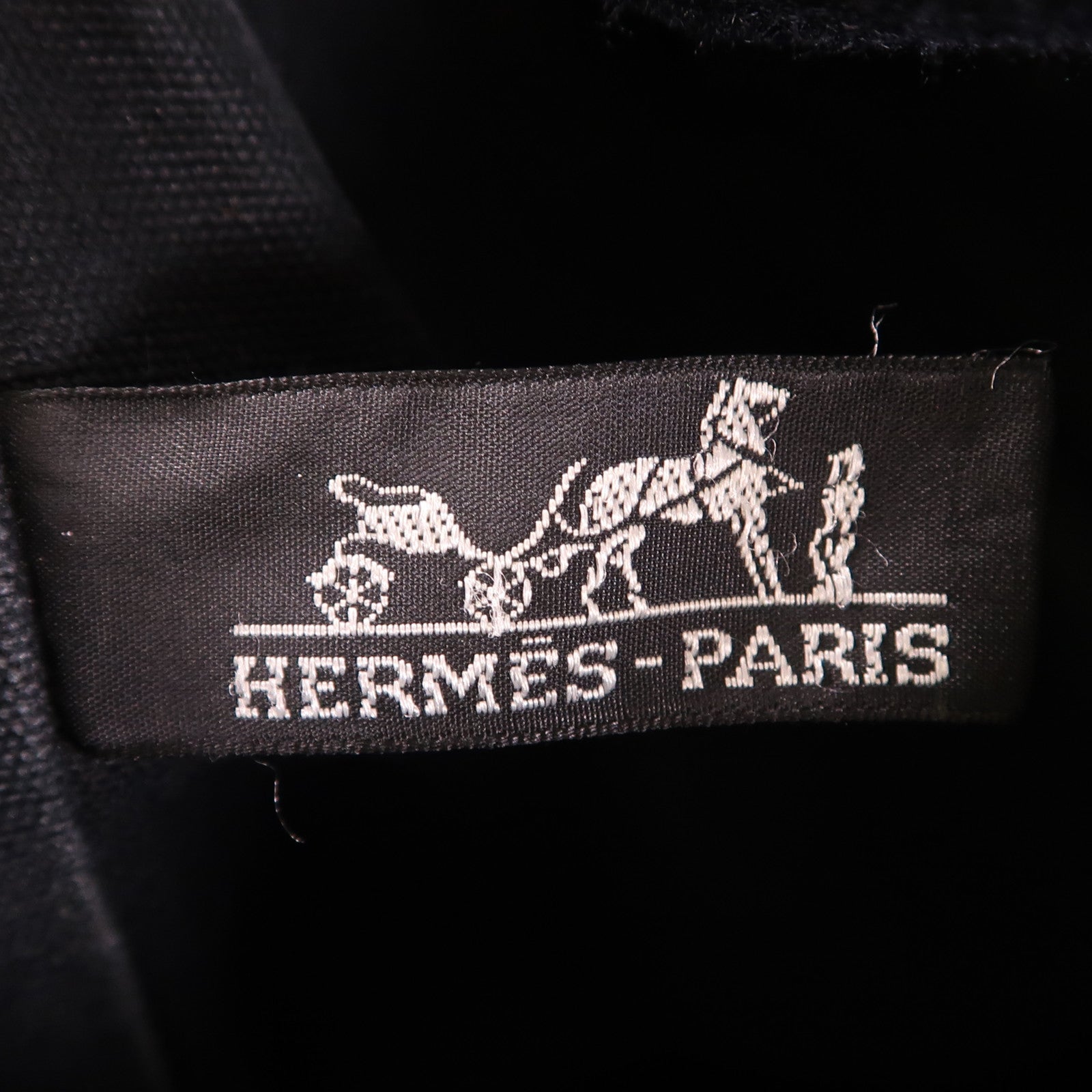 HERMES 帆布Saxo MM銀扣手挽袋