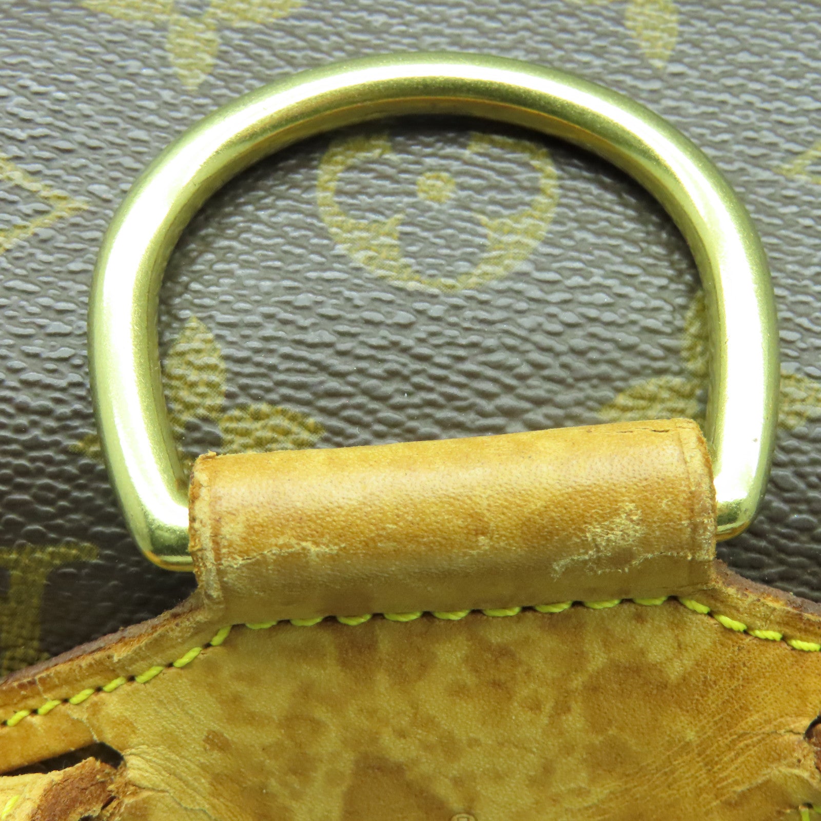 LOUIS VUITTON Monogram Montsouris MM金扣背包啡色