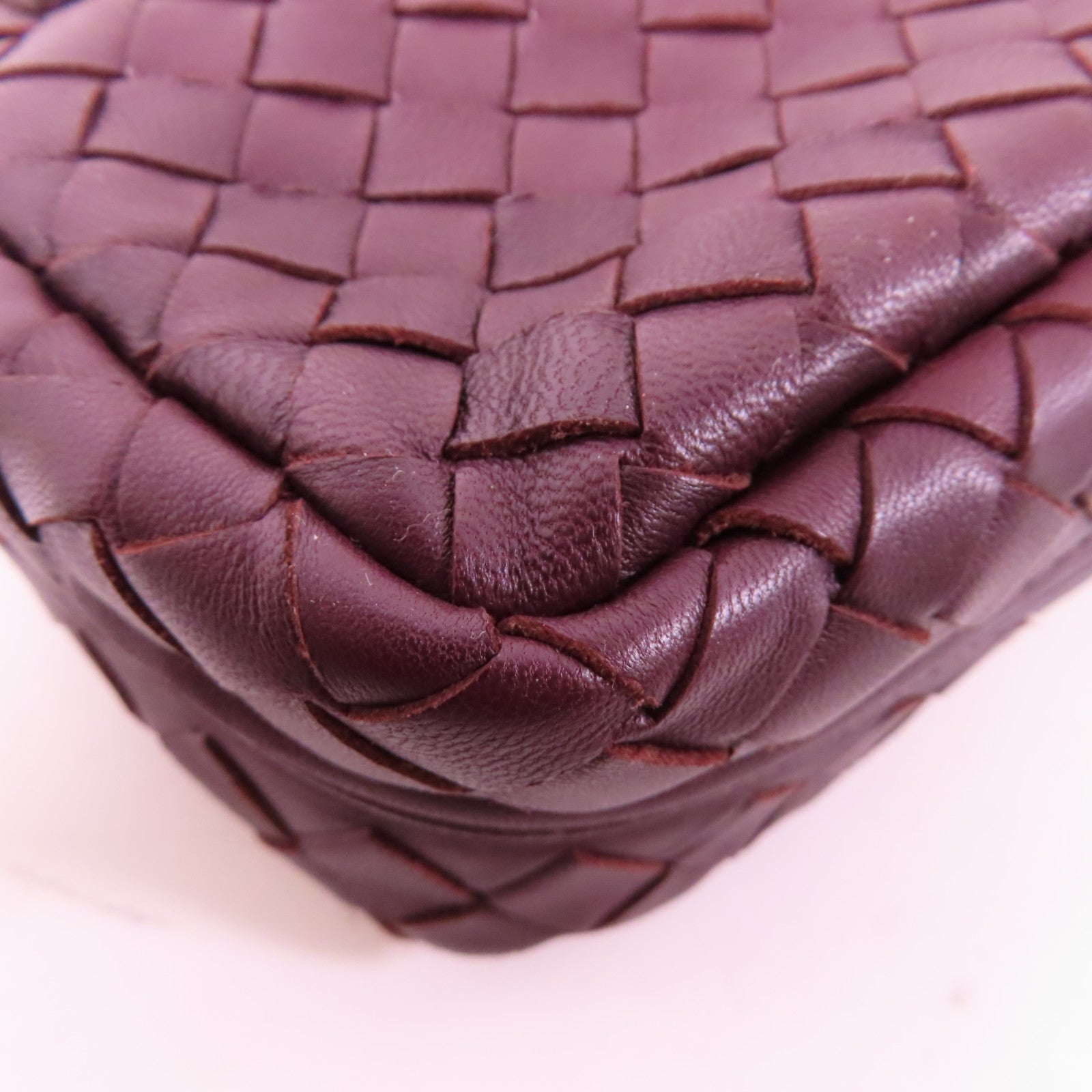 BOTTEGA VENETA 牛皮皮革Shoulder Bag鏈帶肩背袋紫色