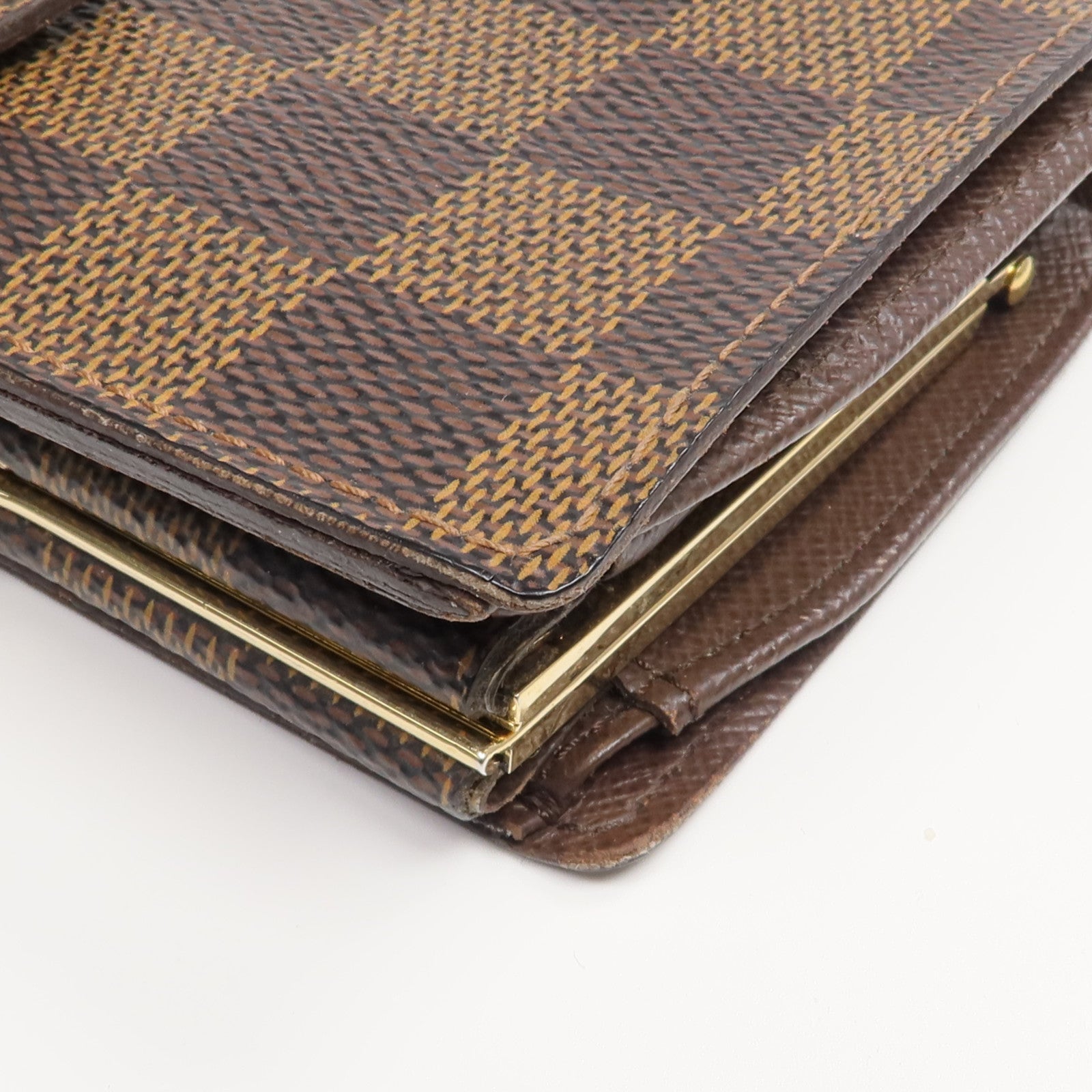 LOUIS VUITTON 【激減優惠】Damier Porte Monnaie Wallet金扣錢包