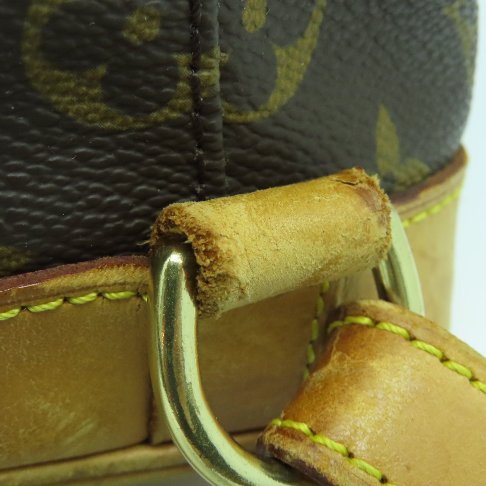 LOUIS VUITTON Monogram Montsouris MM金扣背包啡色