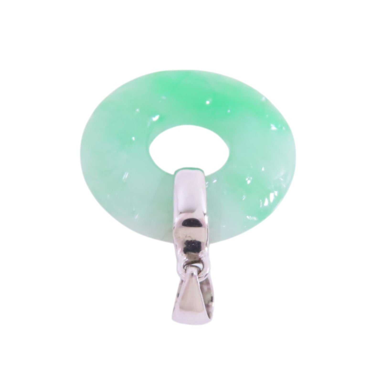 JEWELRY 18K白金/翡翠Jade Pendant Top吊墜