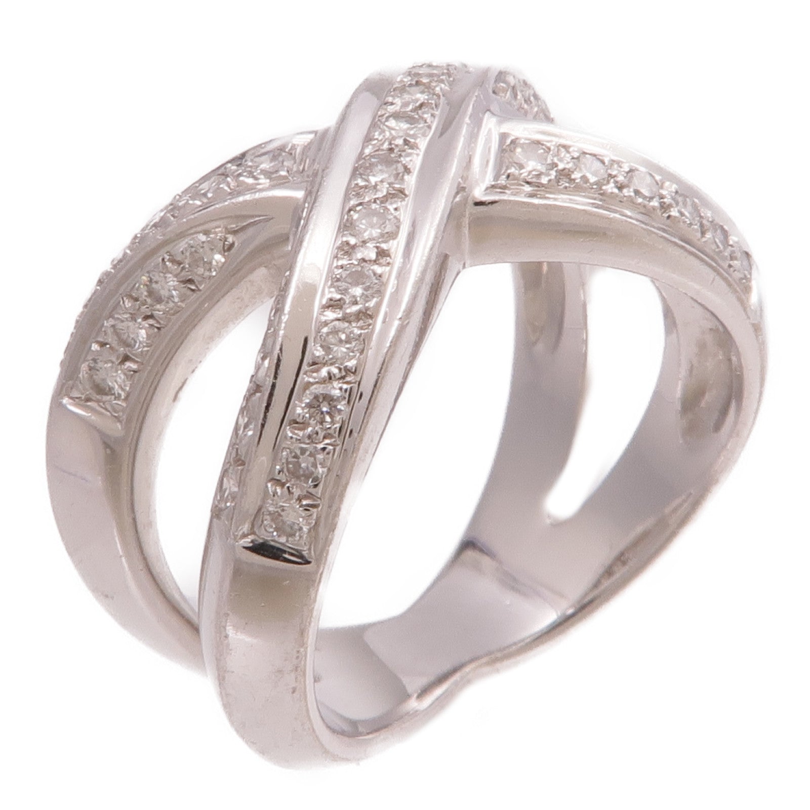 JEWELRY 【激減優惠】18K白金Diamond Ring鑽石戒指US#5.75