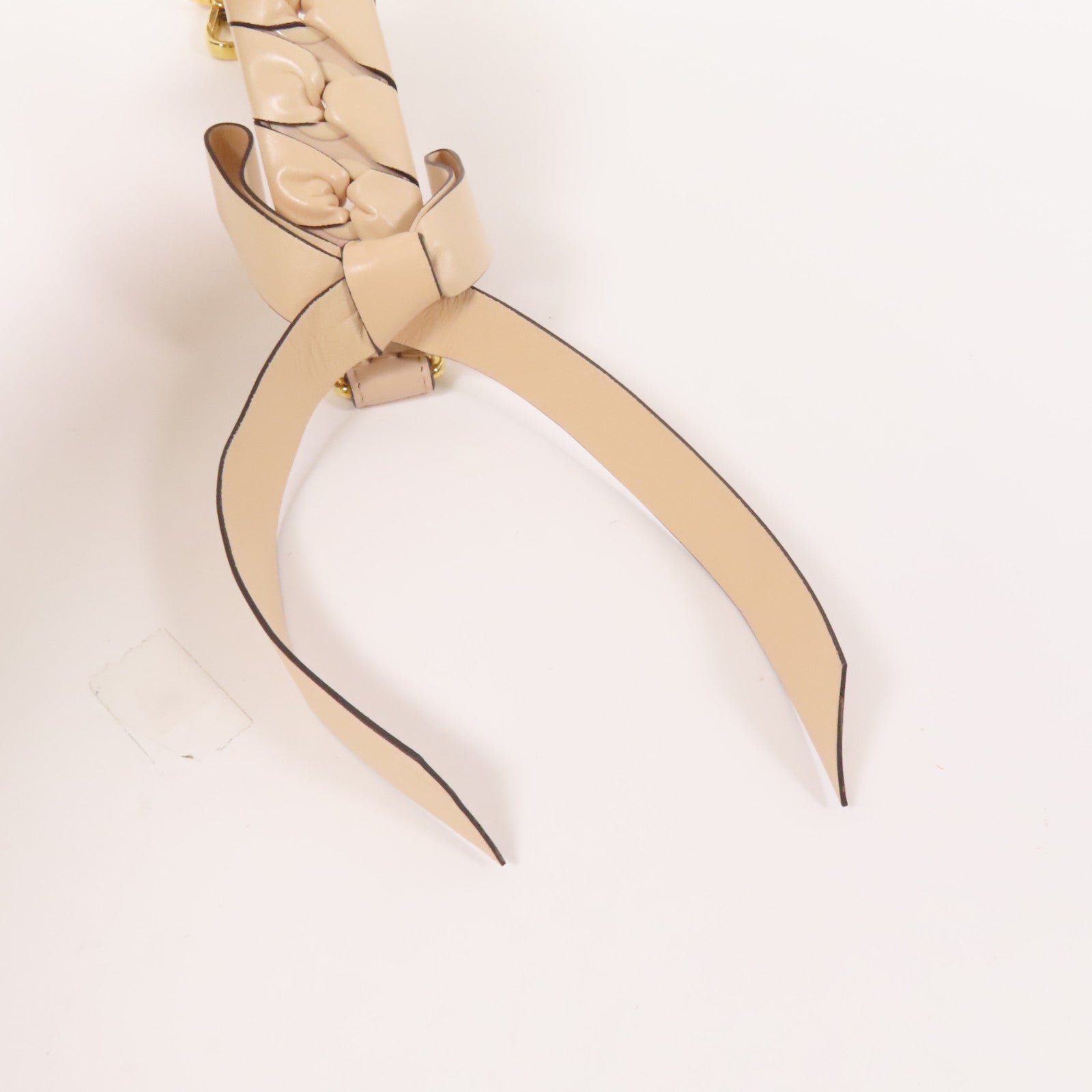 FENDI 牛皮皮革Strap金扣手提帶