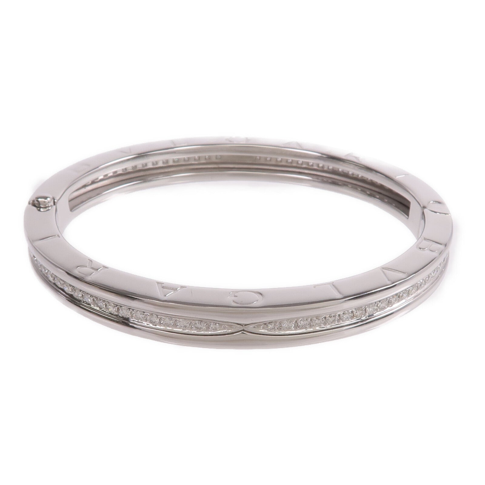 BVLGARI 18K白金B.zero 1 Bracelet鑽石手鐲