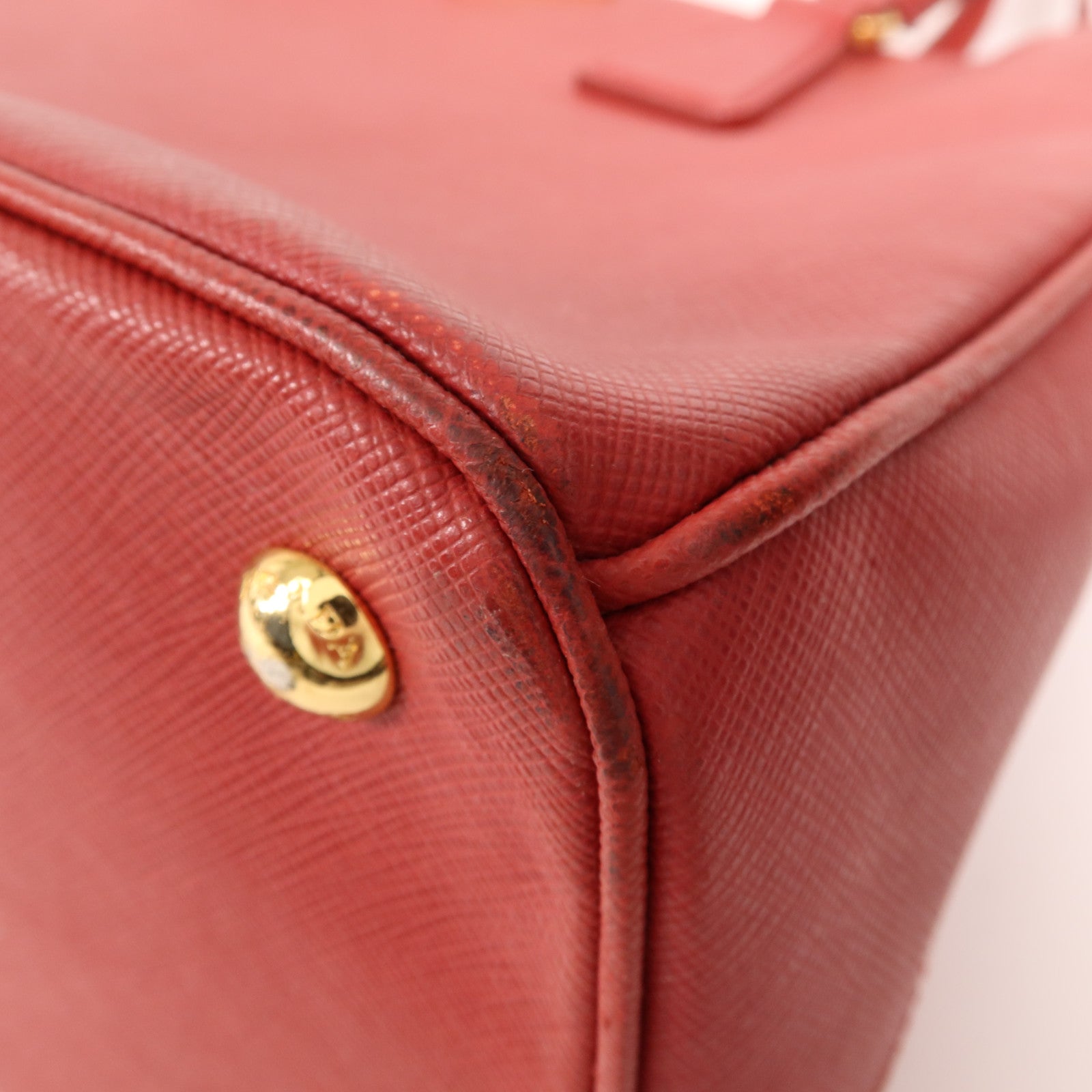 PRADA 牛皮皮革Galleria金扣手挽肩背兩用袋